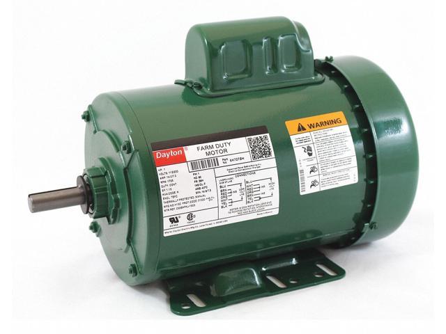 DAYTON 6K727 Farm Duty Mtr,Cap Start,TEFC,1hp,1725rpm