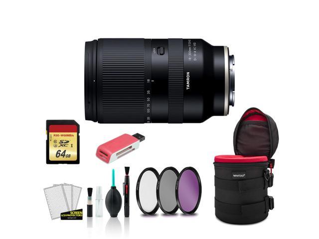 Tamron 18-300mm Lens for Sony E - Kit with 64GB Memory Card + More