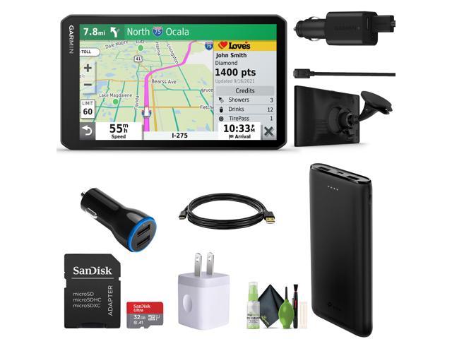 Garmin dezl OTR710, Large, Easy-to-Read 7 GPS Truck Navigator Bundle