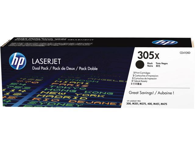 HP 305X High Yield LaserJet Toner Cartridge - Dual Pack - Black