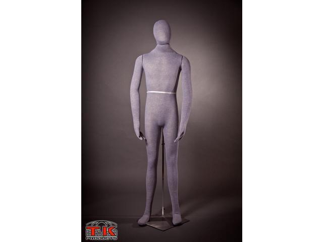 Male Mannequin, Flexible Posable Full-size In Grey