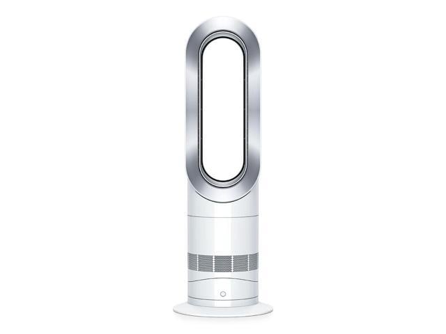 Dyson AM09 Bladeless Fan Heater w/ Remote, White/Silver