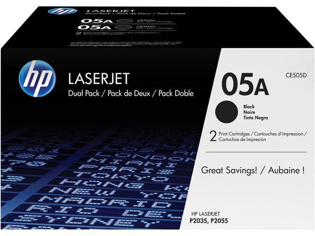 HP 05A LaserJet Toner Cartridge - Dual Pack - Black