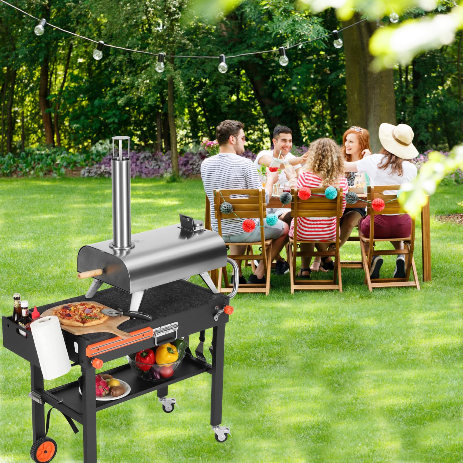 JiRiCHMi Outdoor Grill Table, Blackstone Griddle Stand
