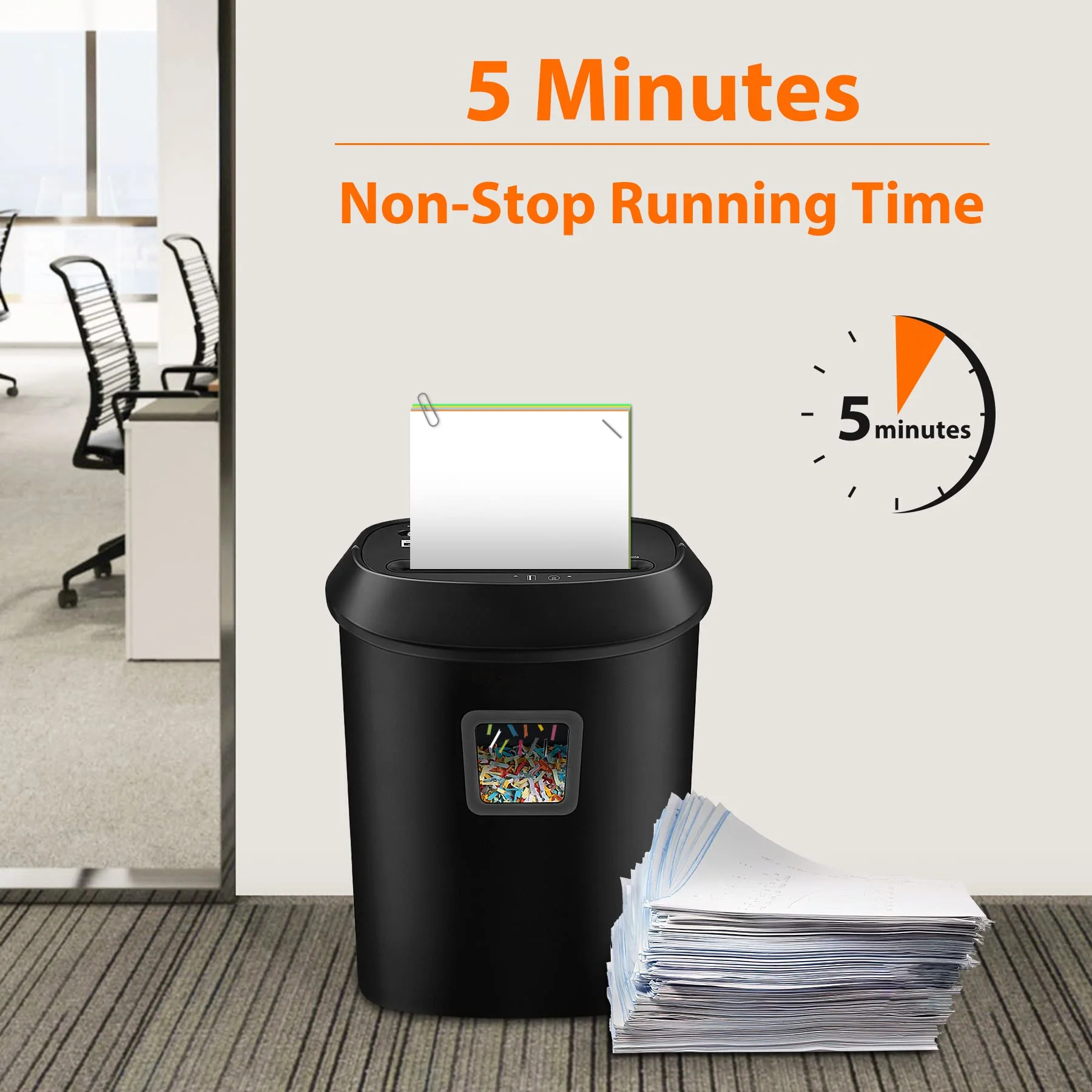 VidaTeco 14-Sheet Cross-Cut Paper Shredder
