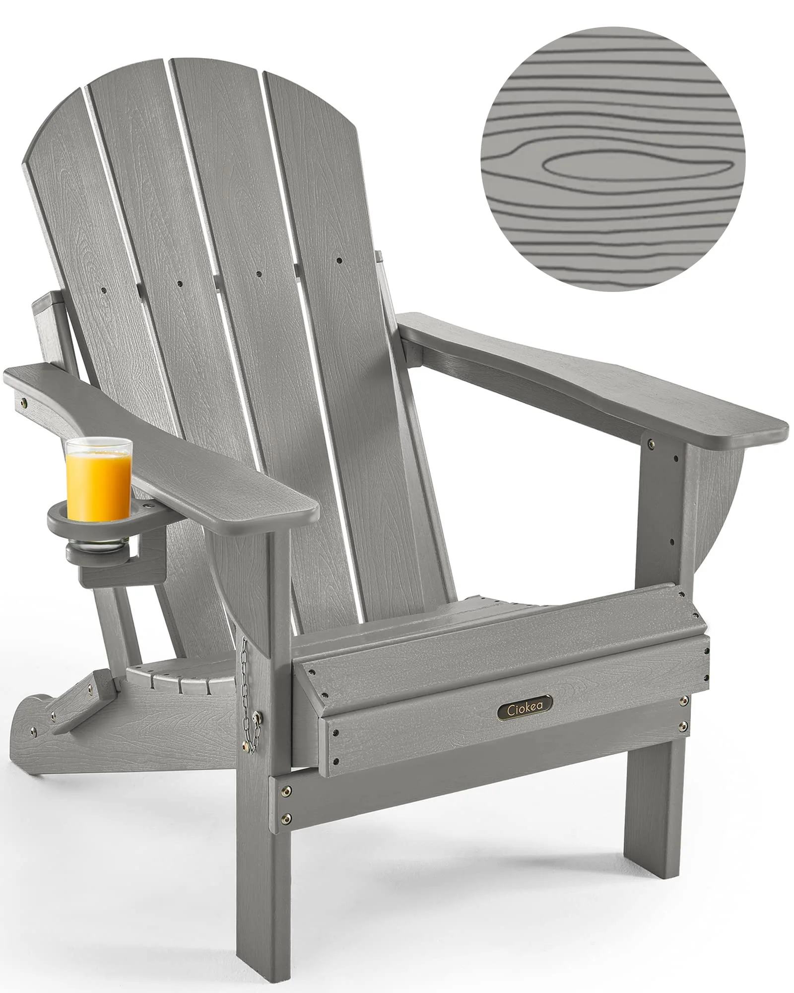 Ciokea Folding Adirondack Chair Wood Texture