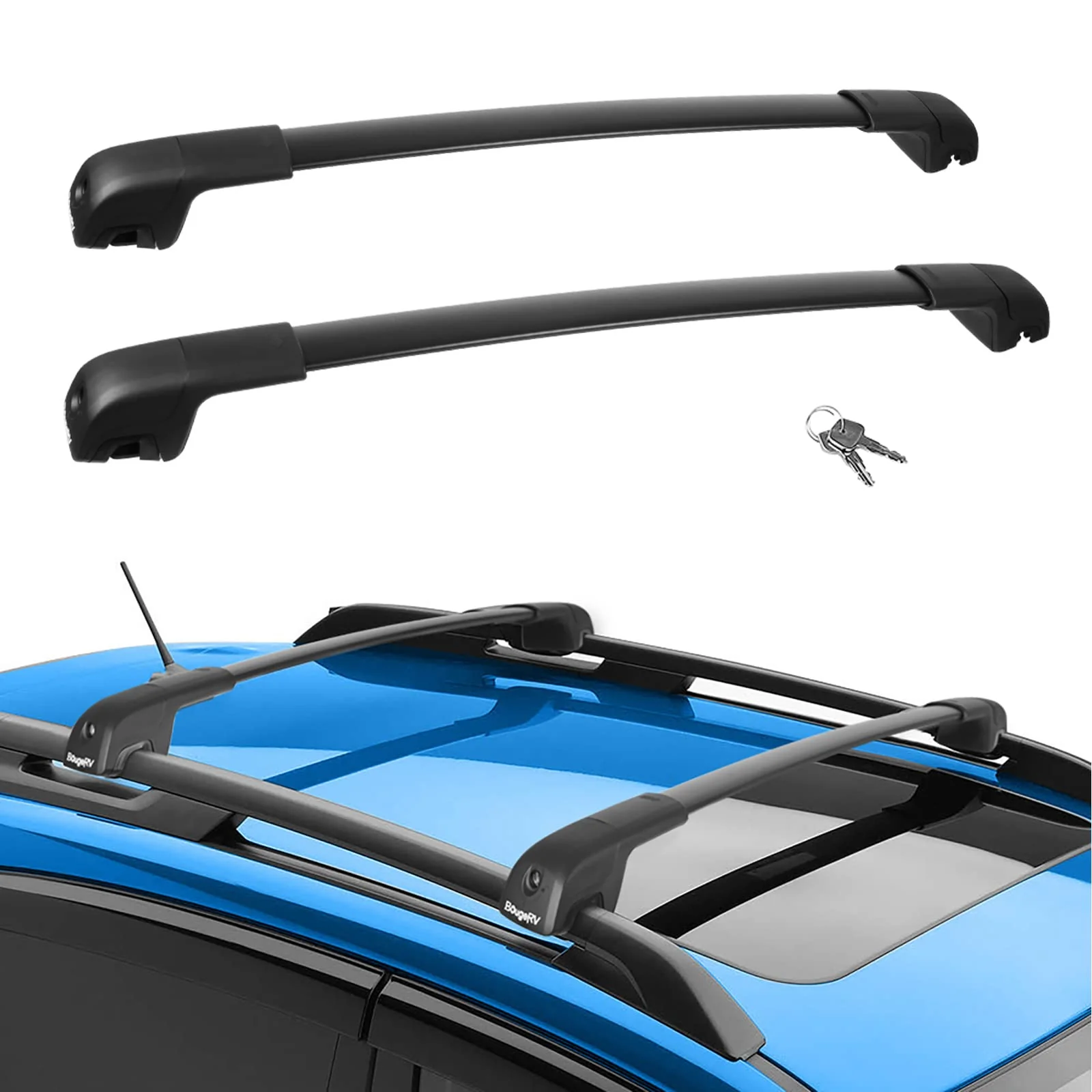 BougeRV Car Roof Rack Cross Bars Compatible with Lock