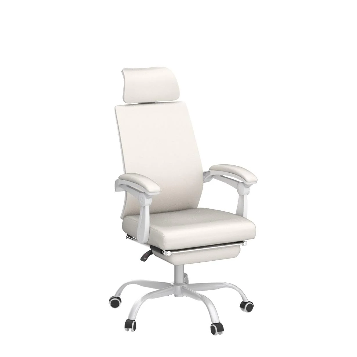 Qulomvs Mesh Ergonomic Office Chair with Footrest