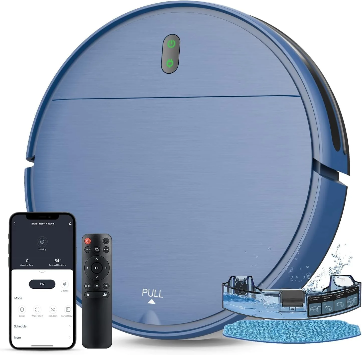 ZCWA 2 in 1 Robot Vacuum and Mop Combo