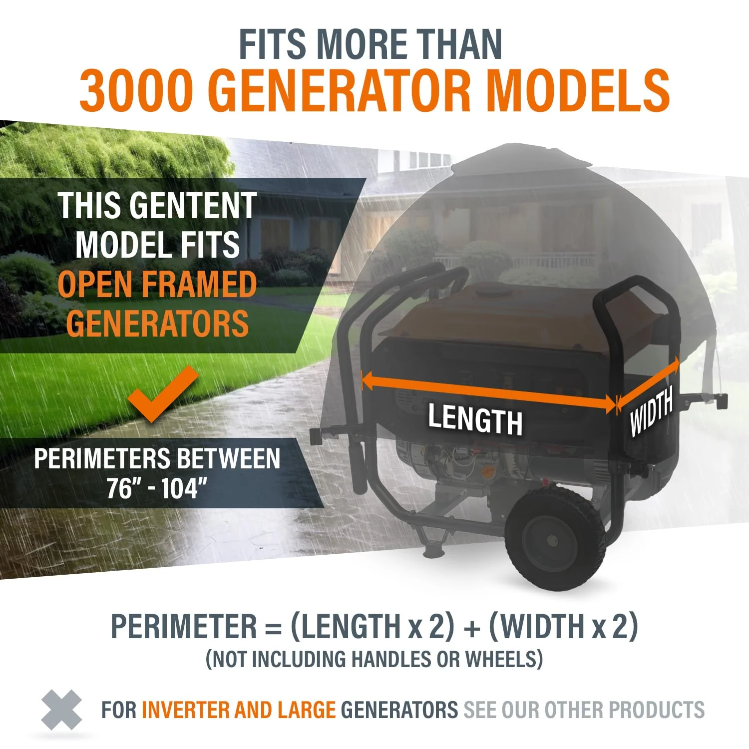GenTent Generator Running Cover, Universal Kit