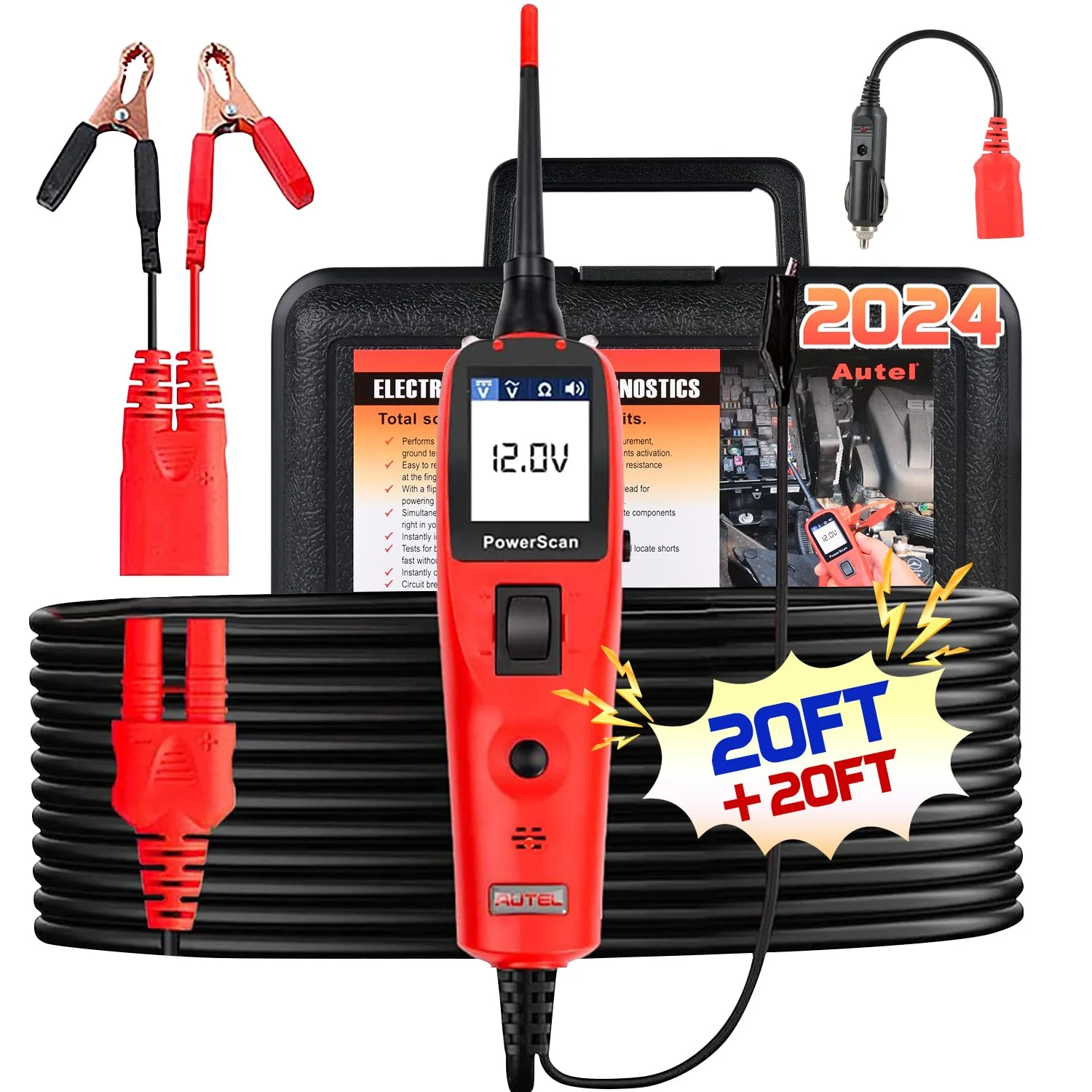 Autel PowerScan Automotive Circuit Tester with 20ft Cable