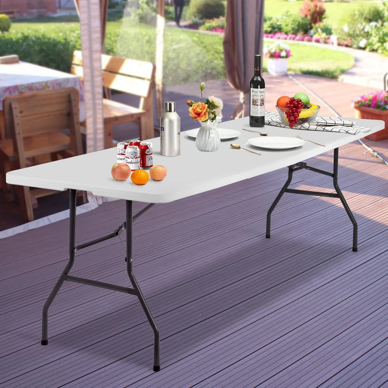 FDW Folding Table for Office Home Camping Party