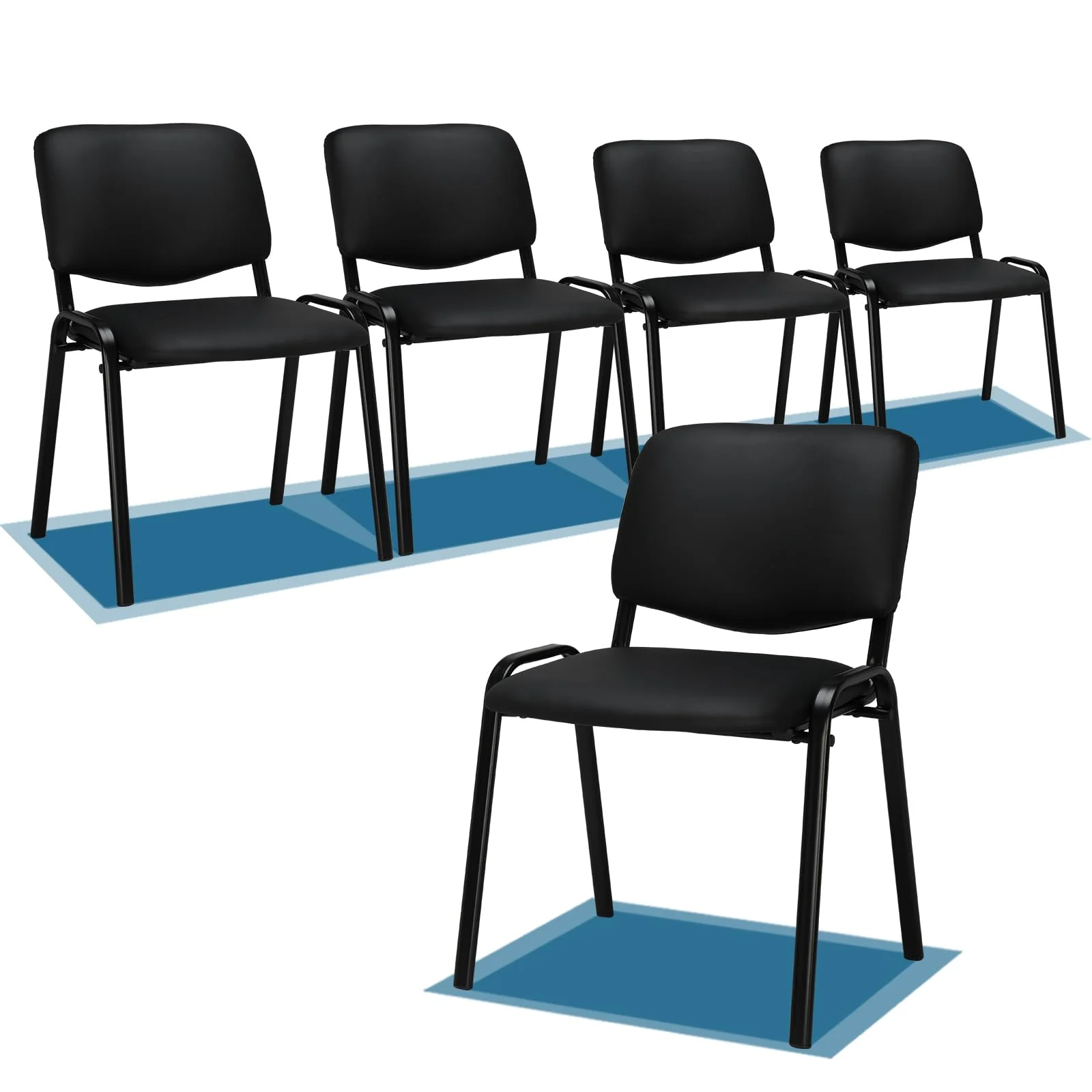 VINGLI Waiting Room Chairs, 5-Pack Conference Room Chairs