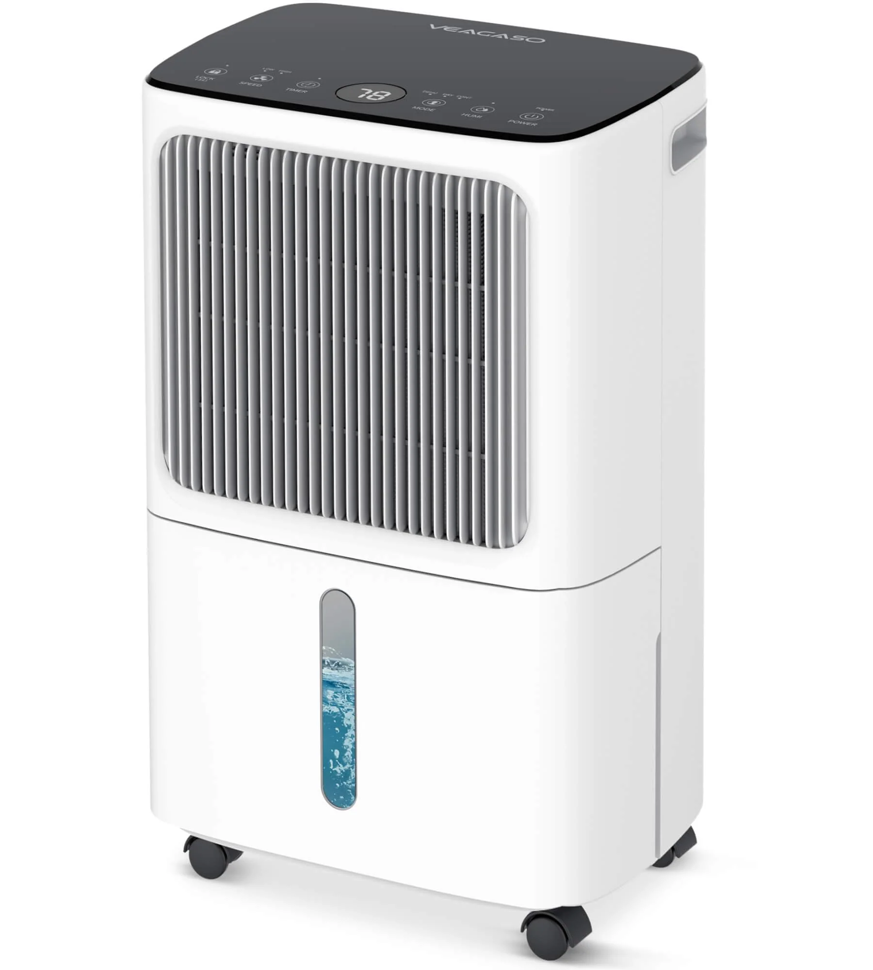 VEAGASO 30 Pint Dehumidifiers for Home with Drain Hose