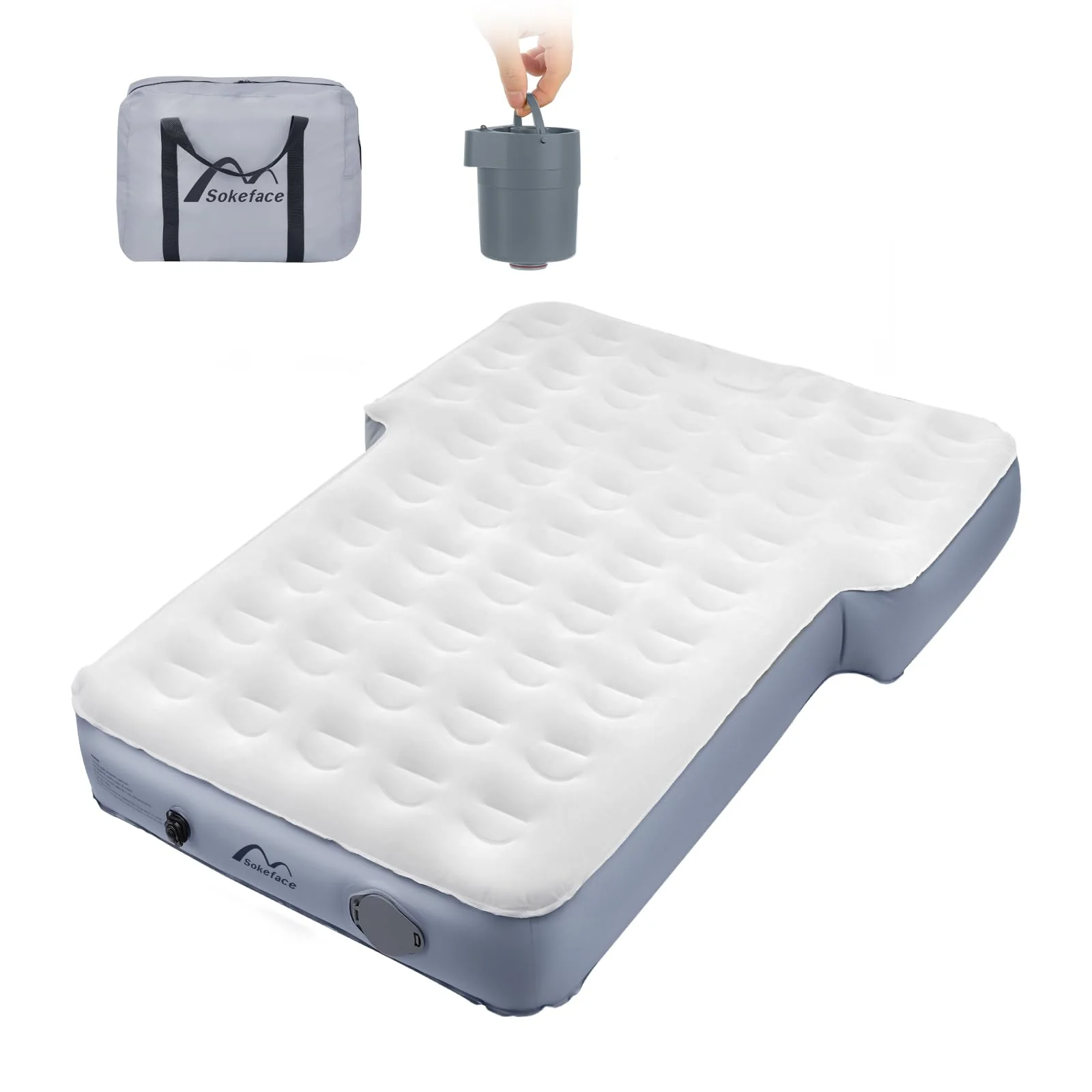Sokeface 10 Inch SUV Air Mattress Camping Bed with Air Pump