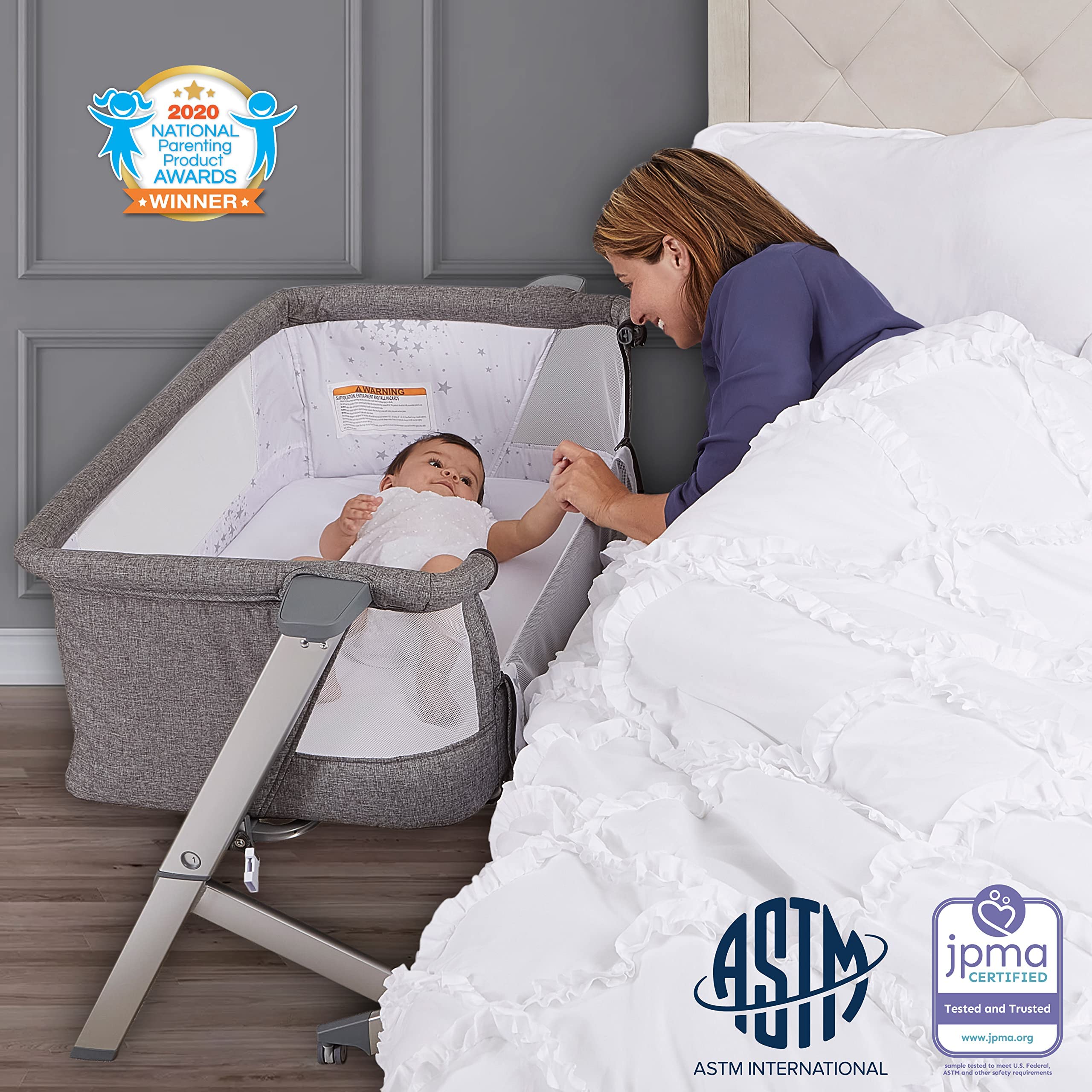 Dream On Me Skylar Bassinet and Bedside Sleeper