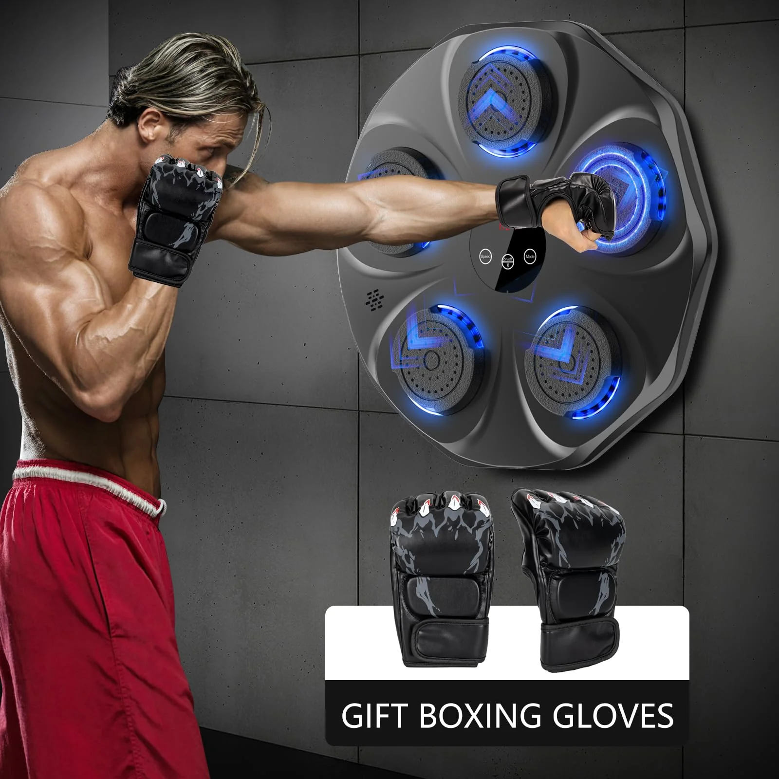 Smart Bluetooth Music Boxing Machine with Boxing Gloves