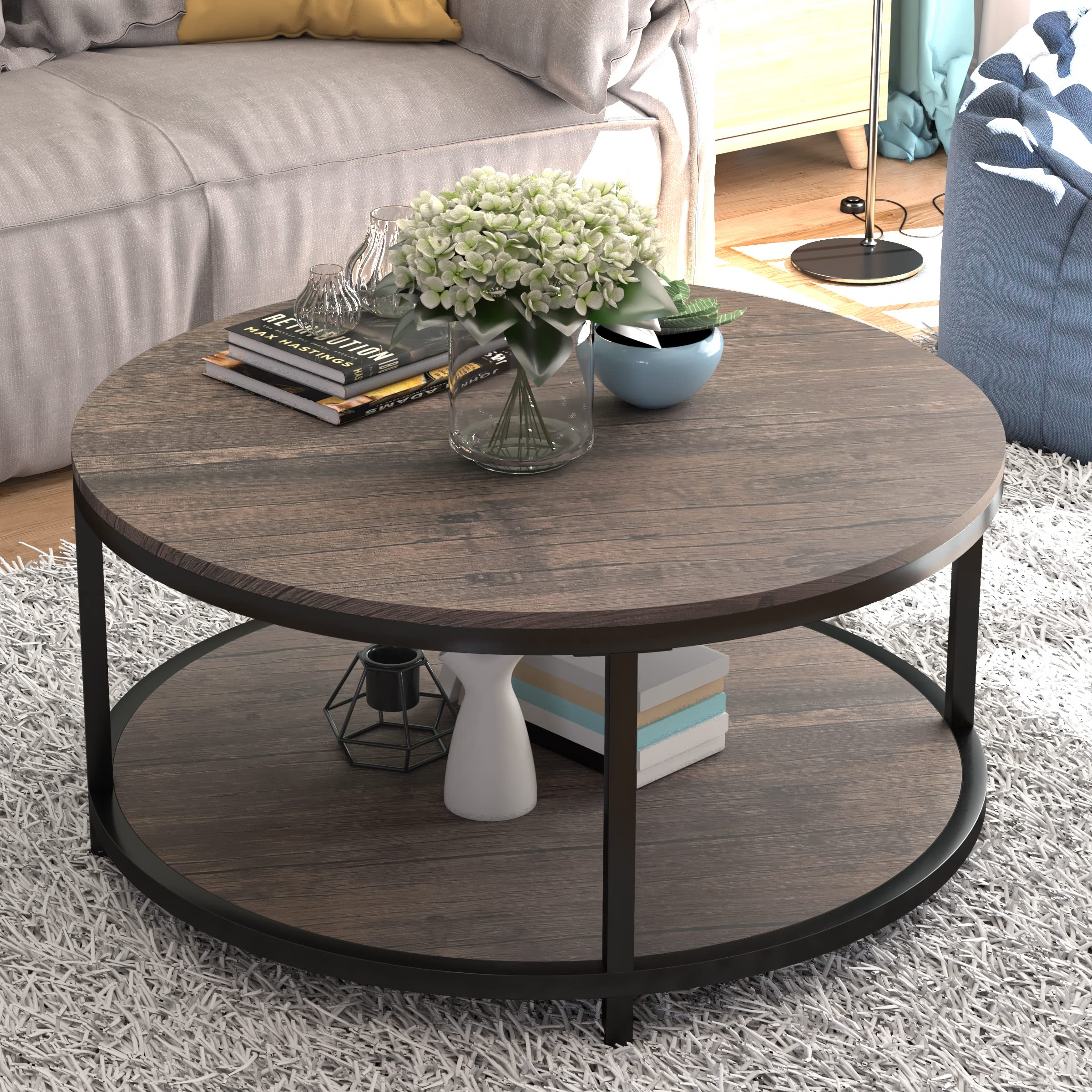 NSdirect Round Coffee Table, 36