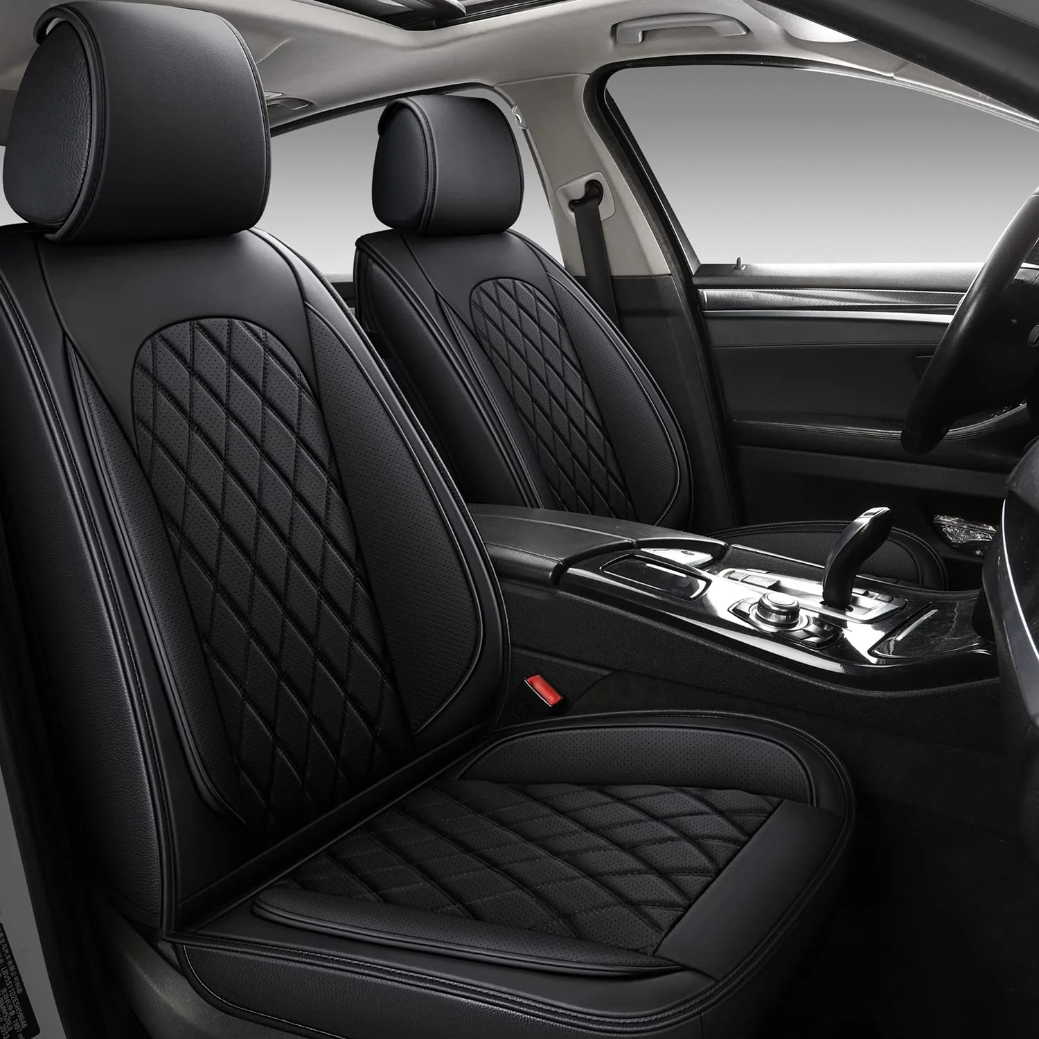 LINGVIDO Breathable Leather Car Seat Covers