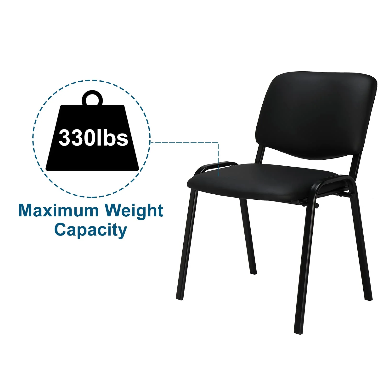 VINGLI Waiting Room Chairs, 5-Pack Conference Room Chairs
