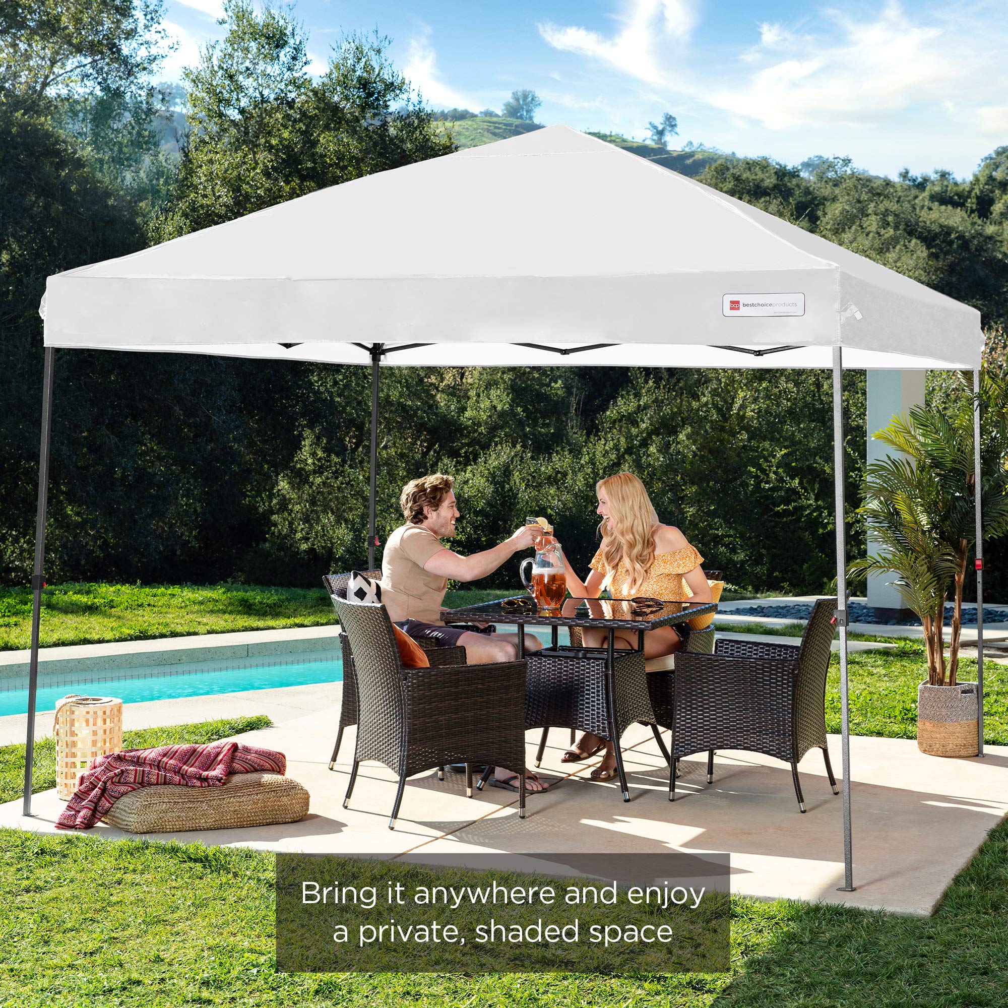 Best Choice Products Portable 10x10ft Canopy Tent Instant
