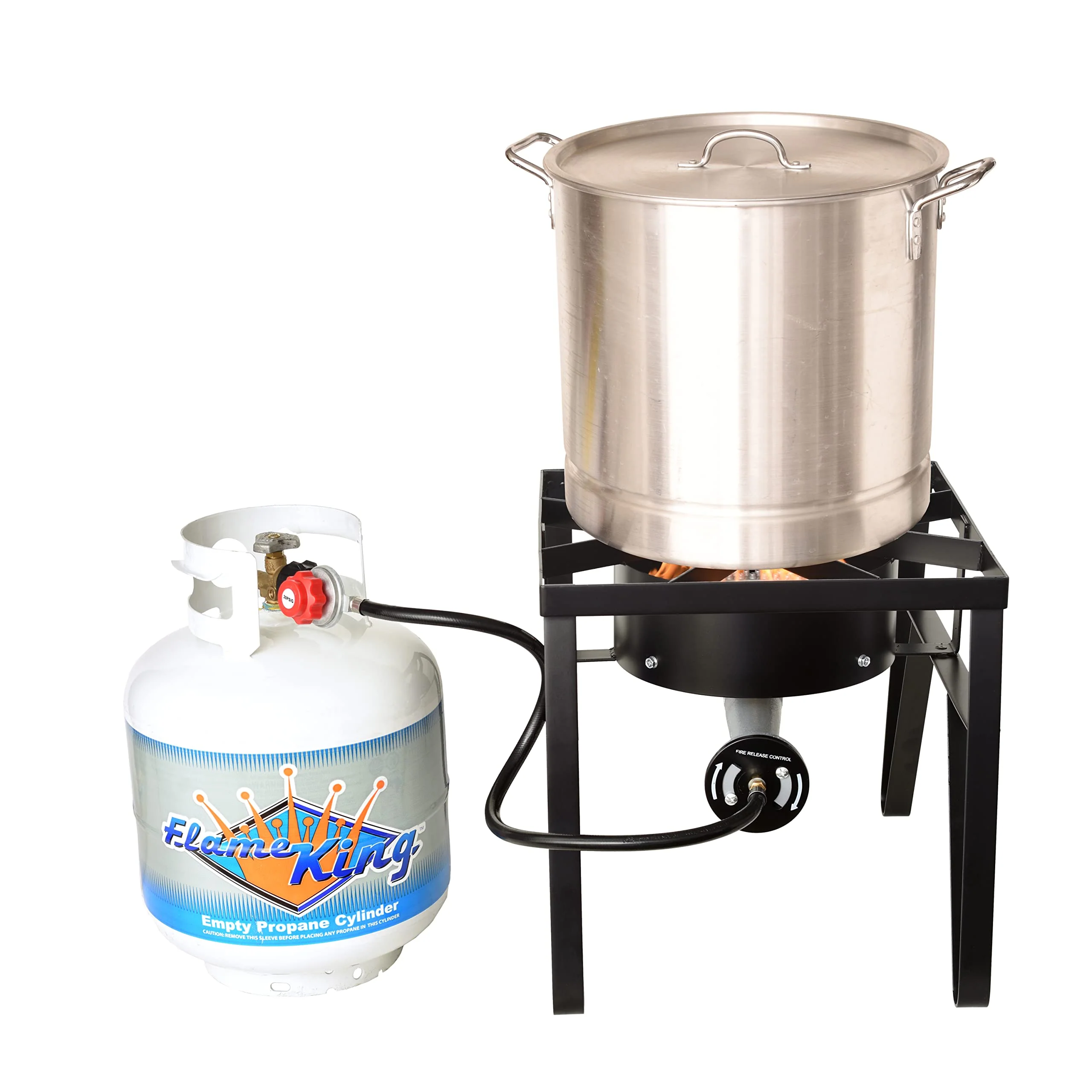 Flame King Heavy Duty 200K BTU Propane Gas Single Burner