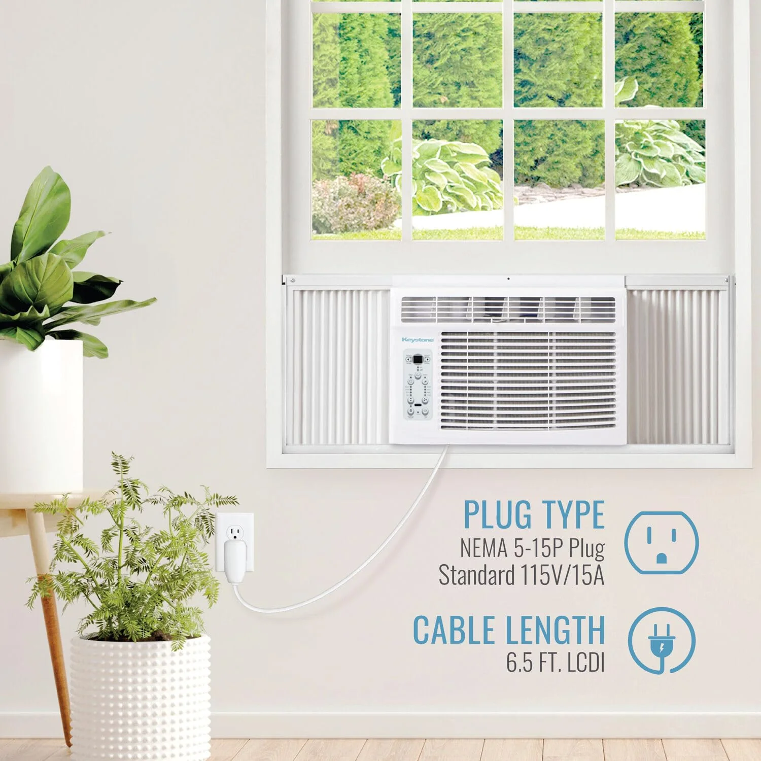Keystone 14,500 BTU Window Air Conditioner and Dehumidifier