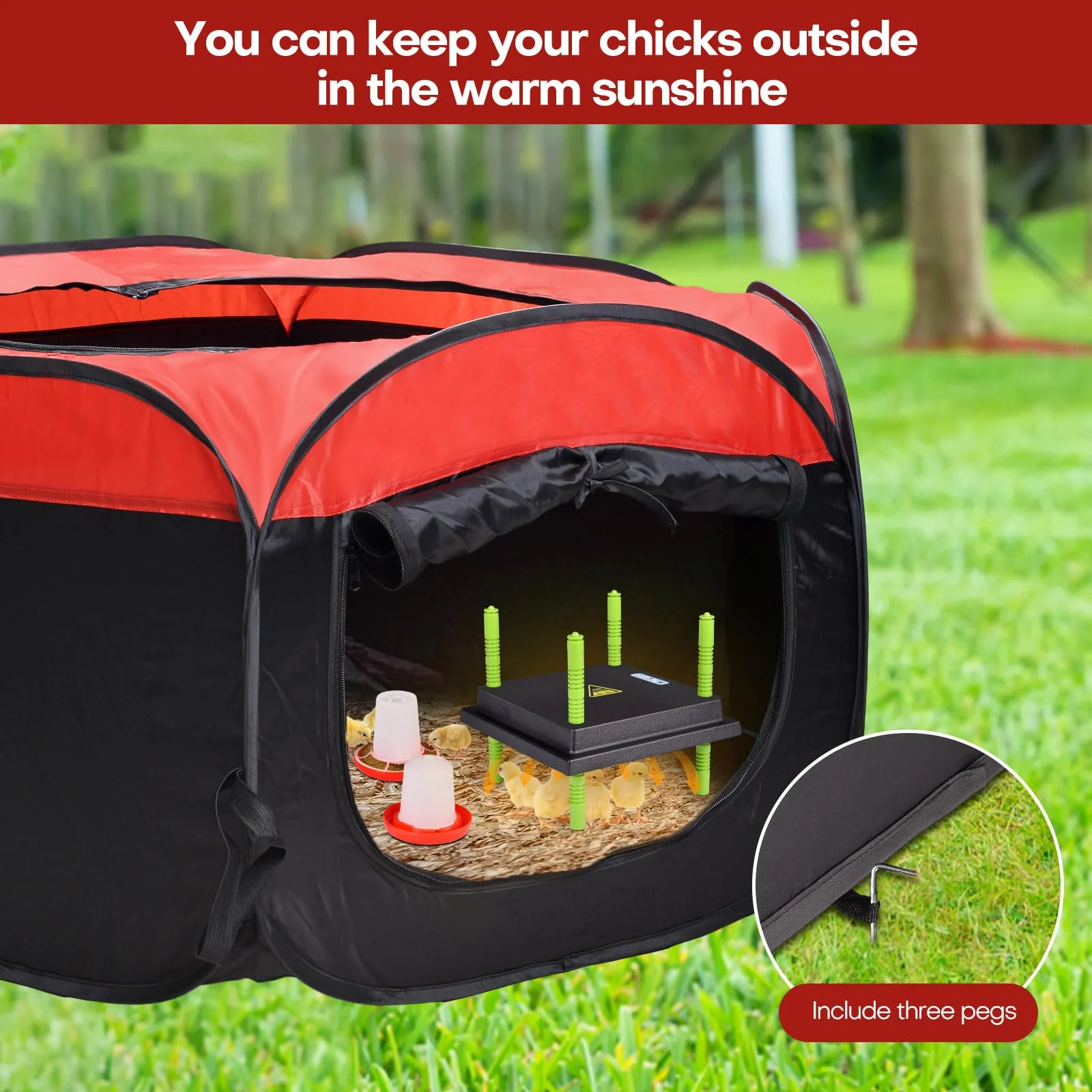 Tetuga Chicken Brooder Box for Chick Starter Kit