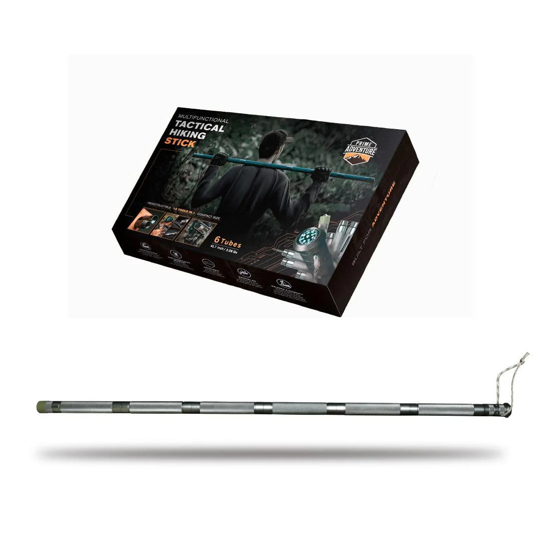 Prime Adventure Outdoor Hiking Stick Walking Staff