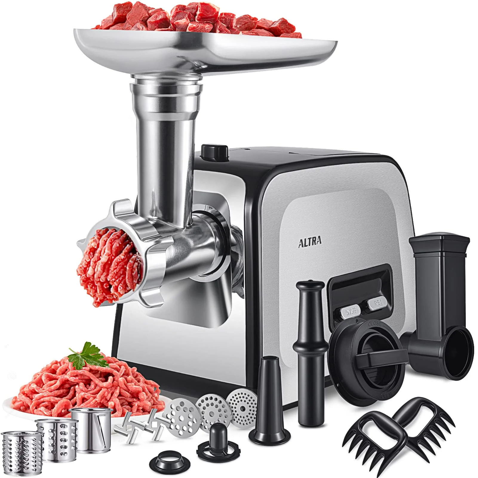 ALTRA LIFE Electric Meat Grinder, Sausage Stuffer