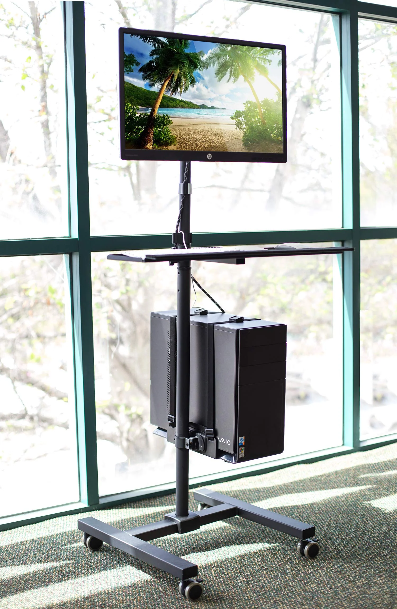 Mount-It! Rolling Computer Cart, Mobile Workstation