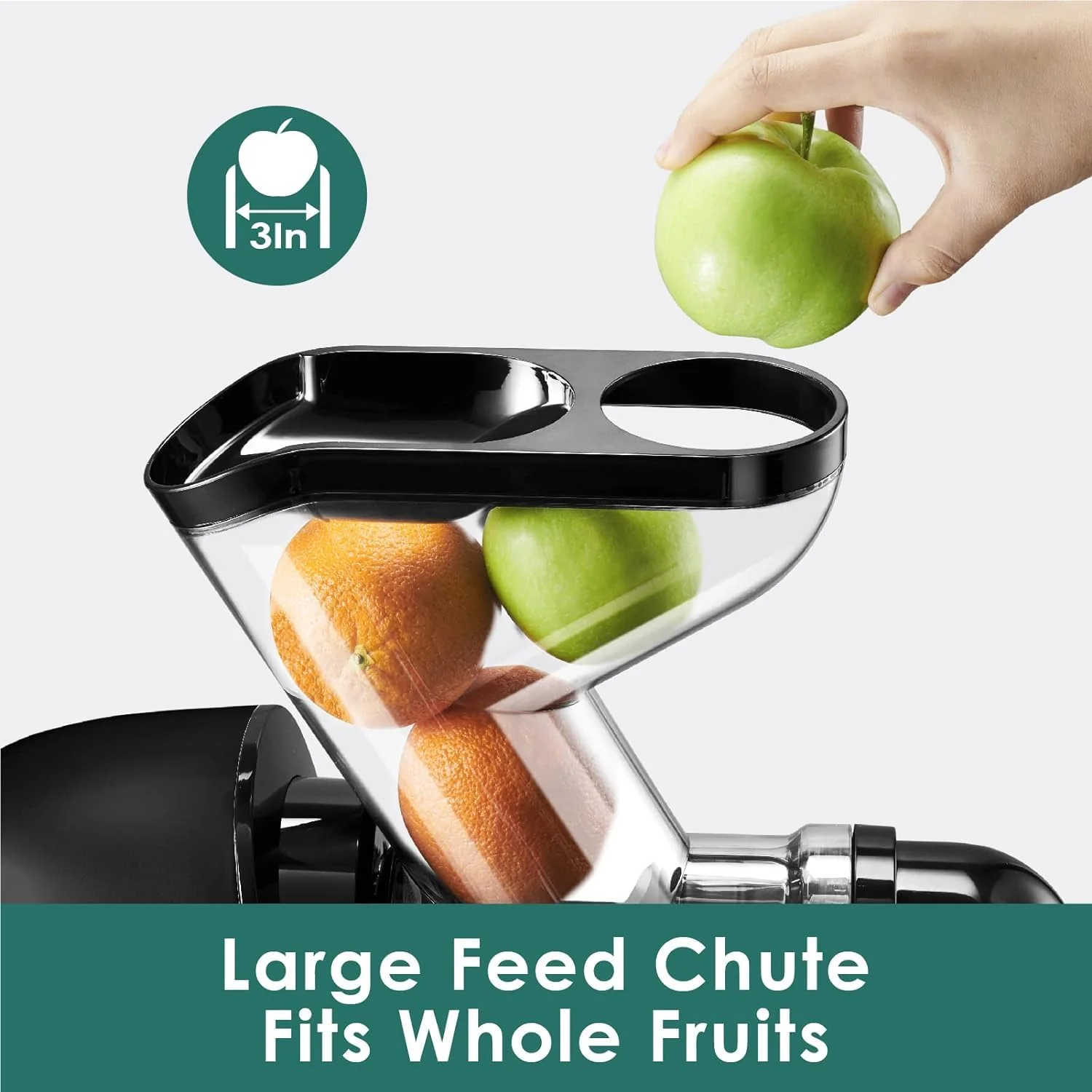 Fretta 3-inch Wide Feeding Chute Masticating Slow Juicers
