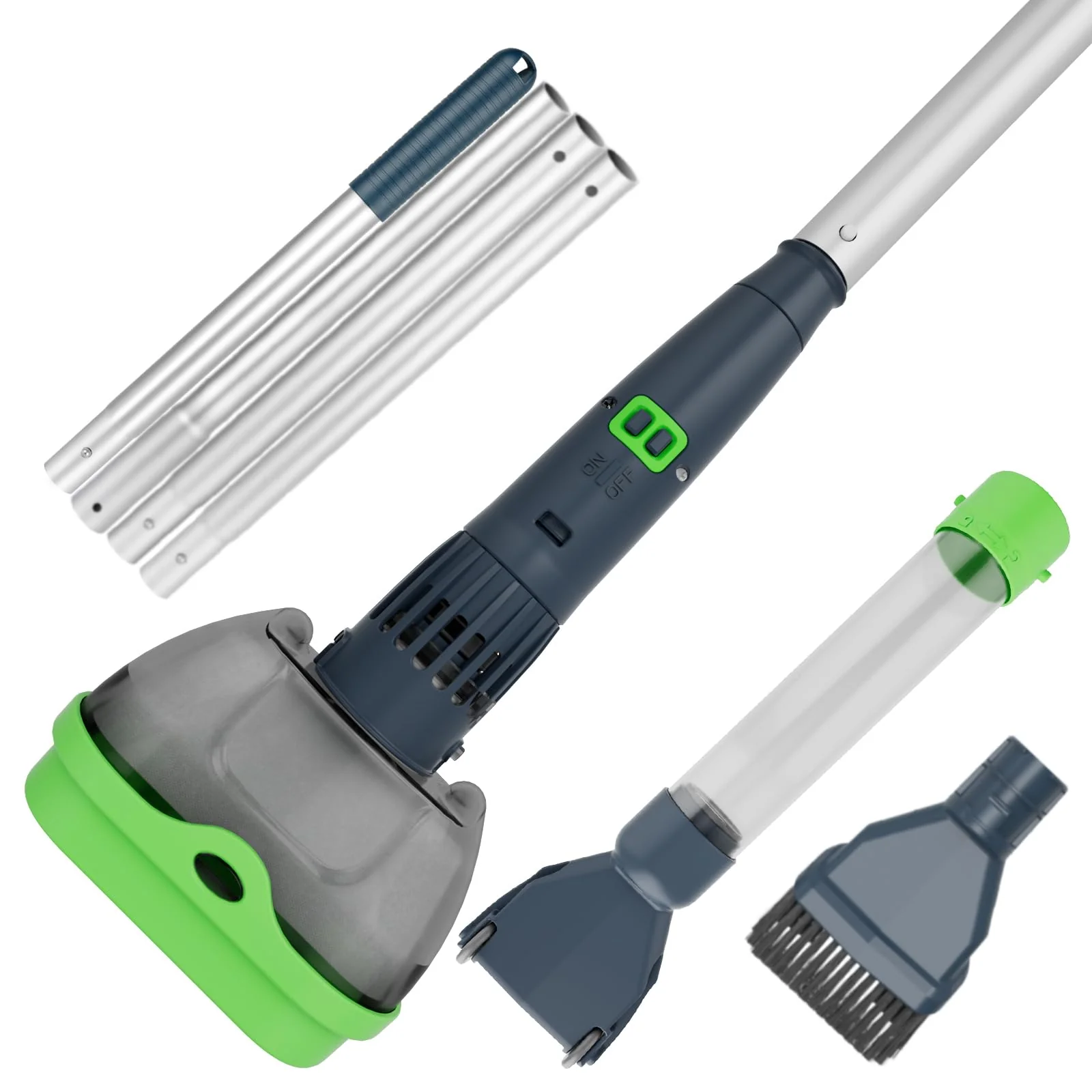 AQUAFYSH 2 in 1 Rechargeable Spa Hot Tub Vacuum Cleaner