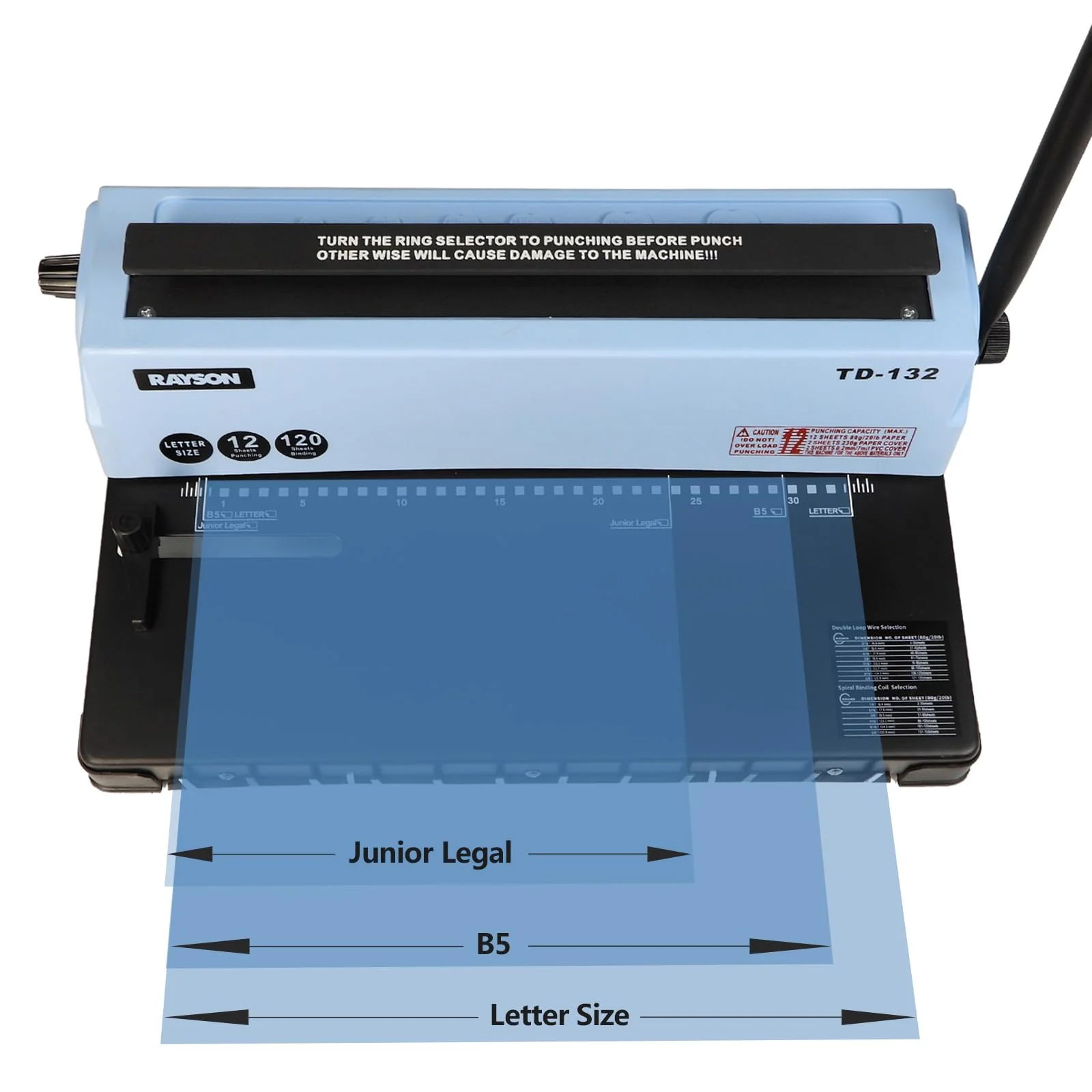 Rayson Binding Machine Punch 12 Sheets/Bind 120 Sheets
