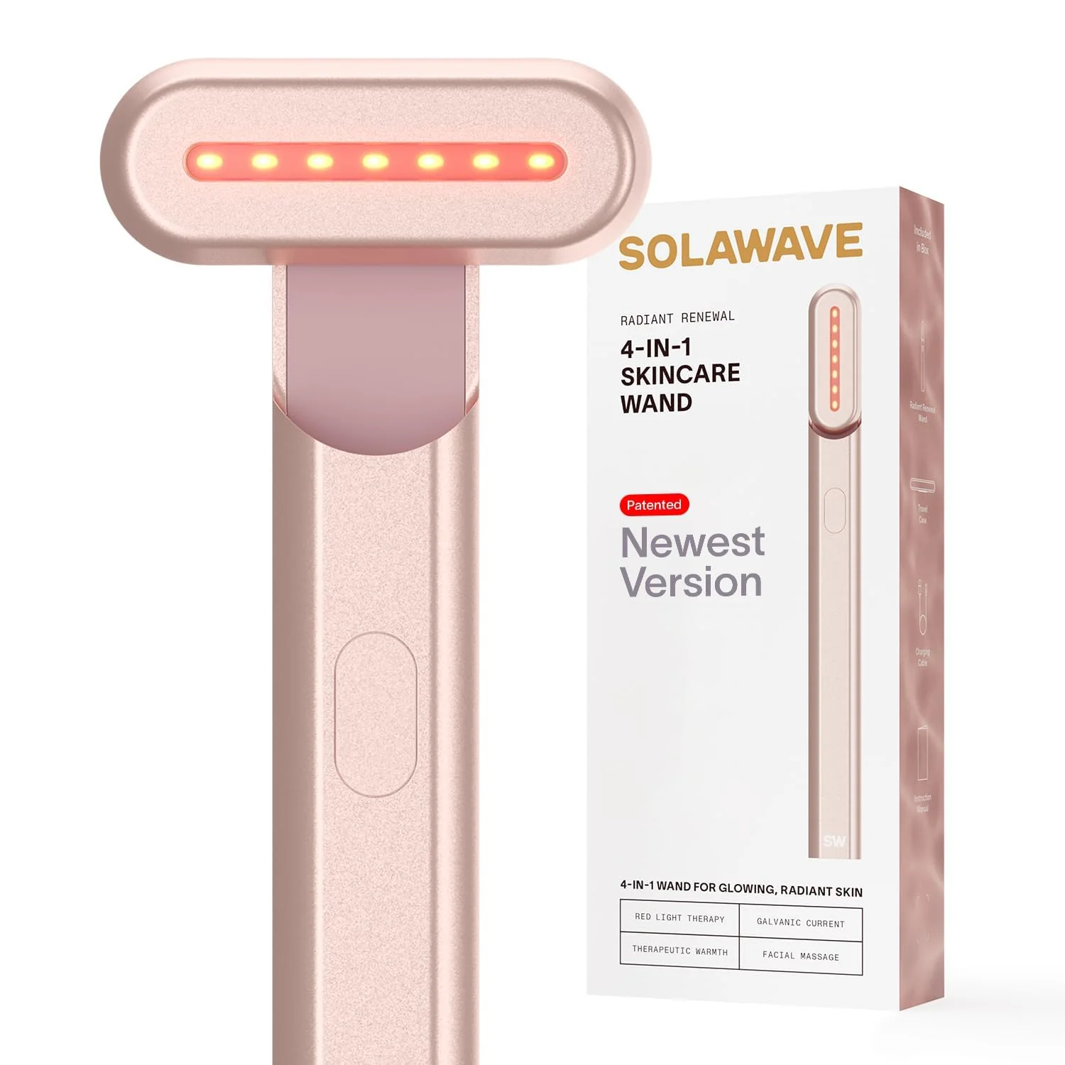 Solawave 4-in-1 Radiant Renewal Wand with Facial Massager