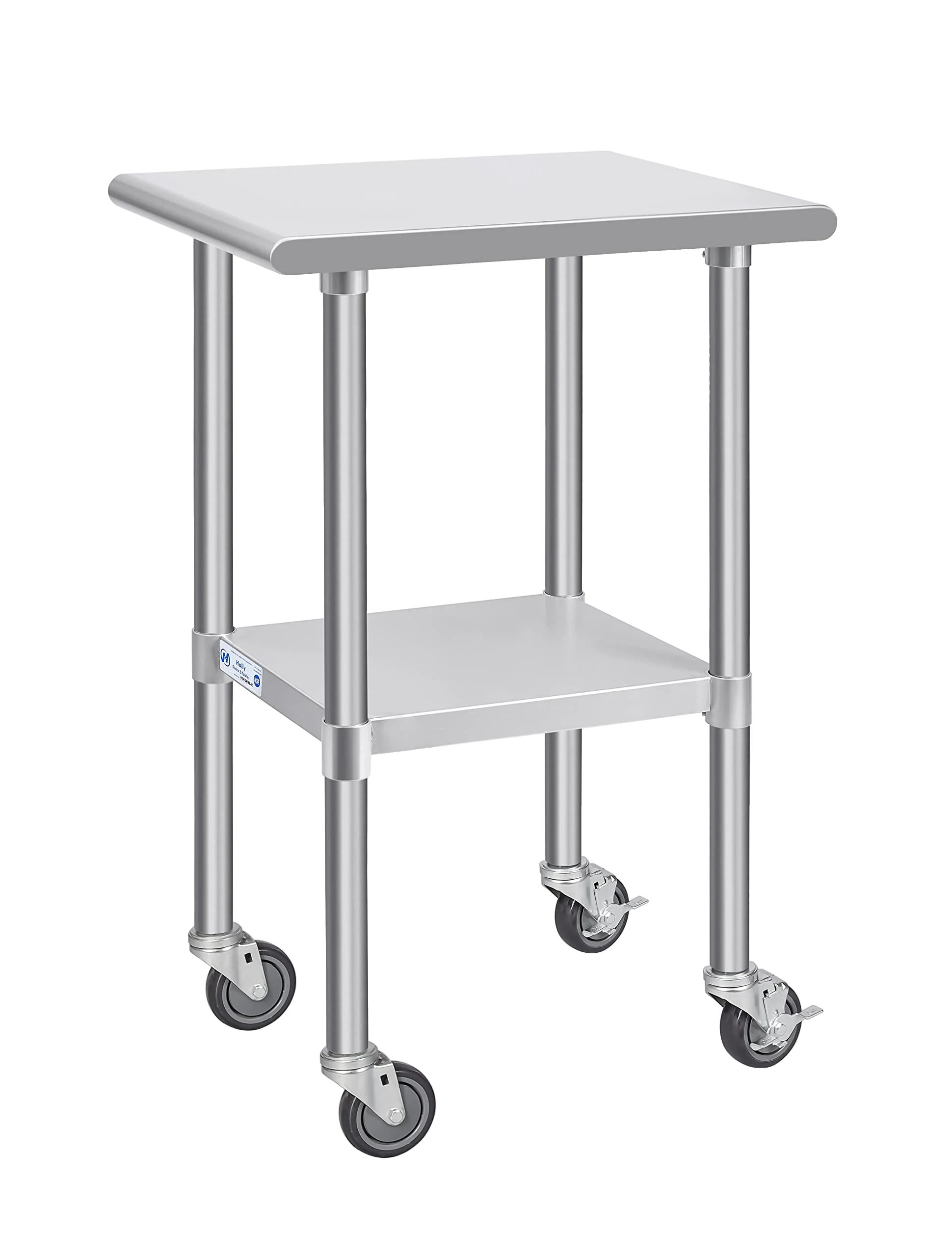 Hally Stainless Steel Table for Prep & Work 24 x 18 Inches