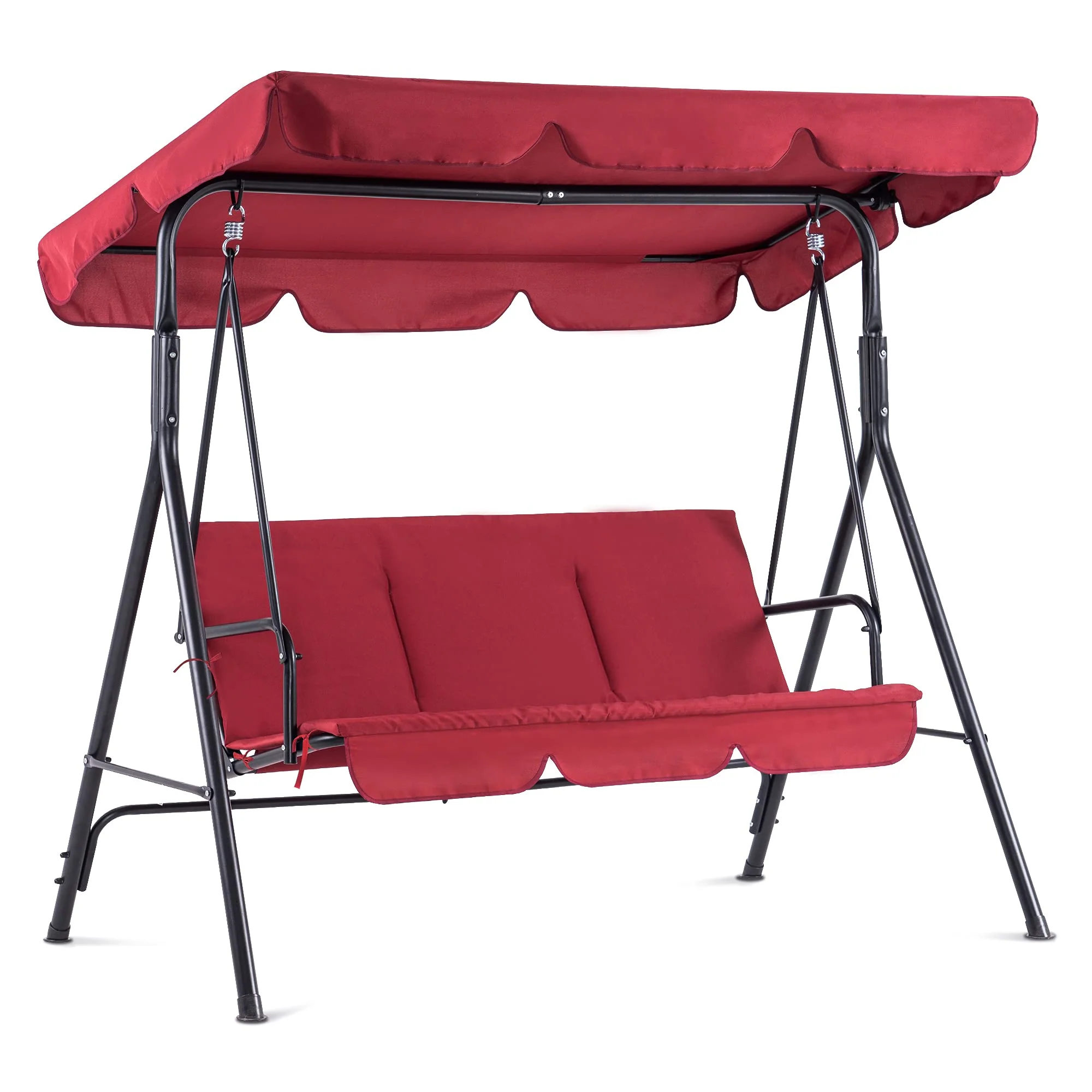 Mcombo 3-Person Outdoor Patio Swing Chair