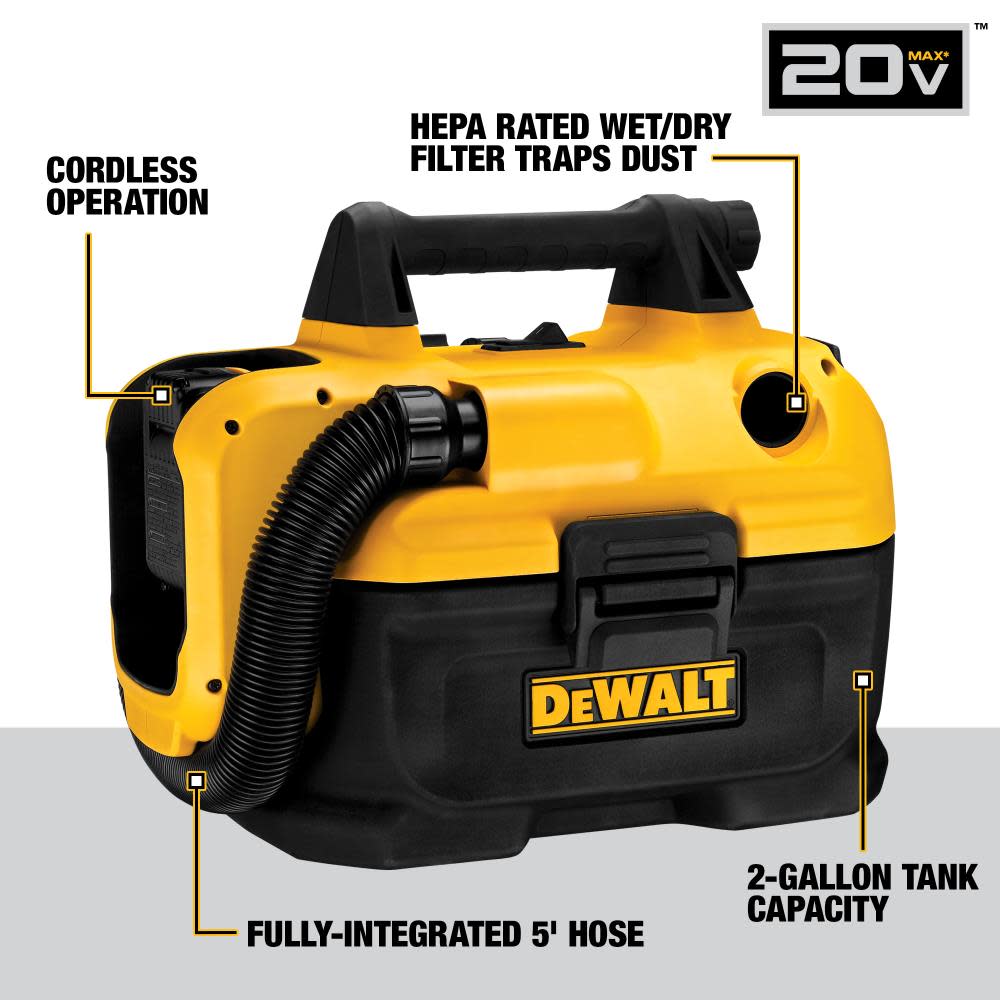 20V MAX CORDLESS WET/DRY VAC