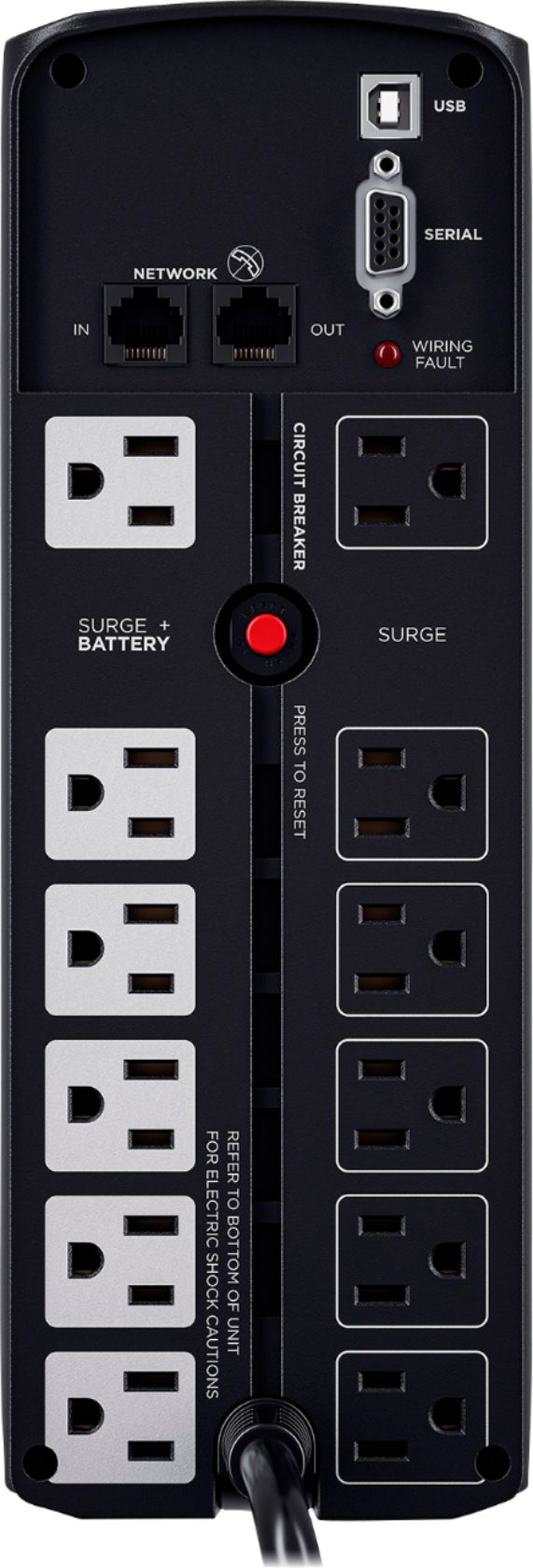 CyberPower - 1500VA Sine Wave Battery Back-Up System - Black