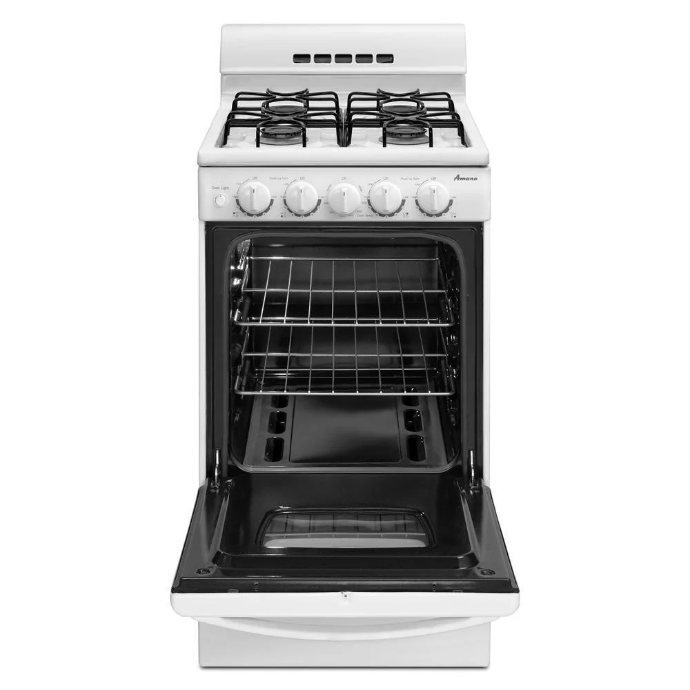 Amana AGG222VDW 2.6 Cu. Ft. Freestanding White Gas Range