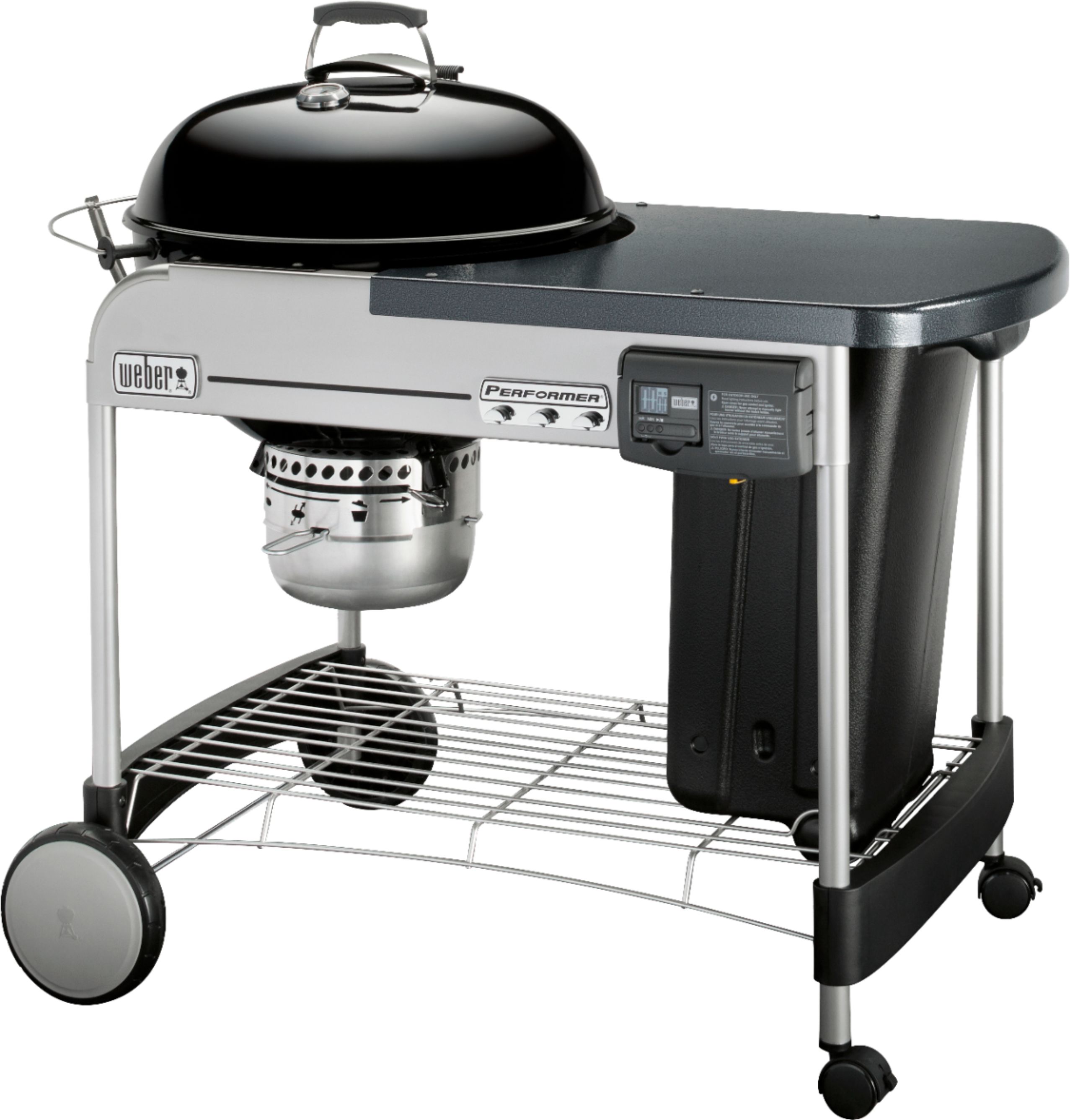 Weber - 22 in. Performer Deluxe Charcoal Grill - Black