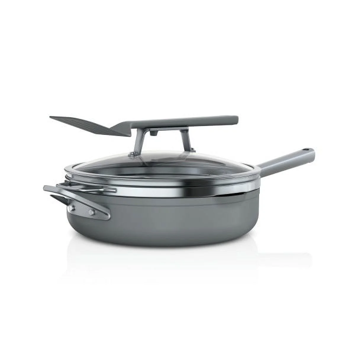 Ninja Foodi NeverStick Premium Set PossiblePan 4qt Sea Salt Grey