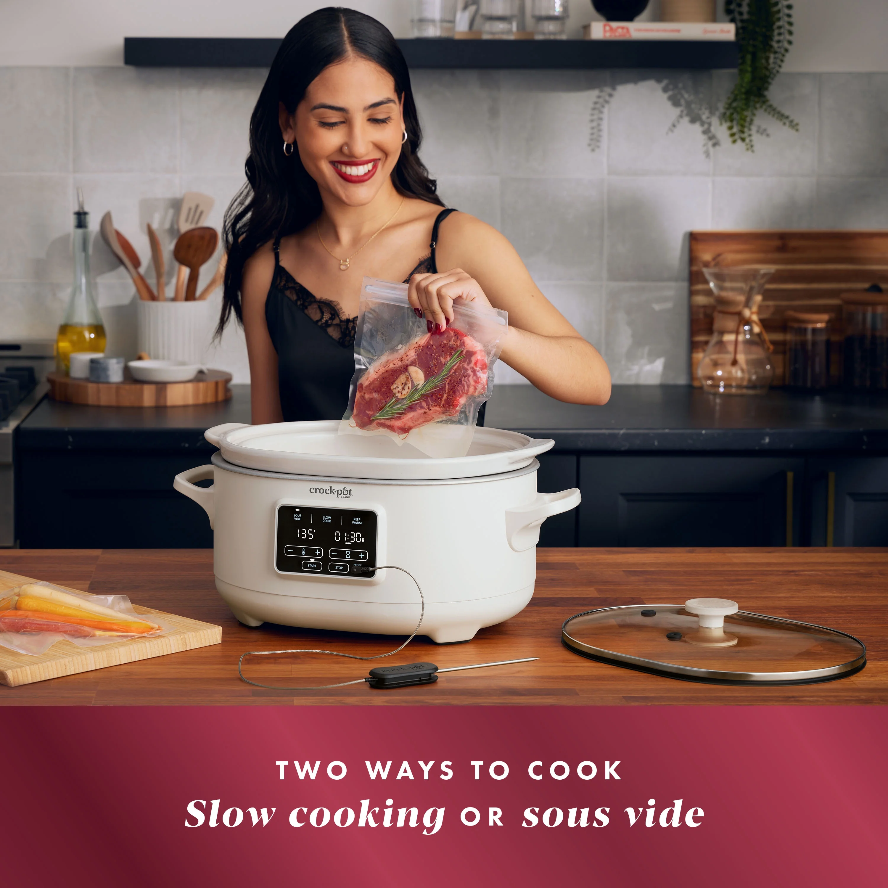 Crock-Pot® Programmable 6-Quart Slow Cooker with Sous Vide, Oat Milk