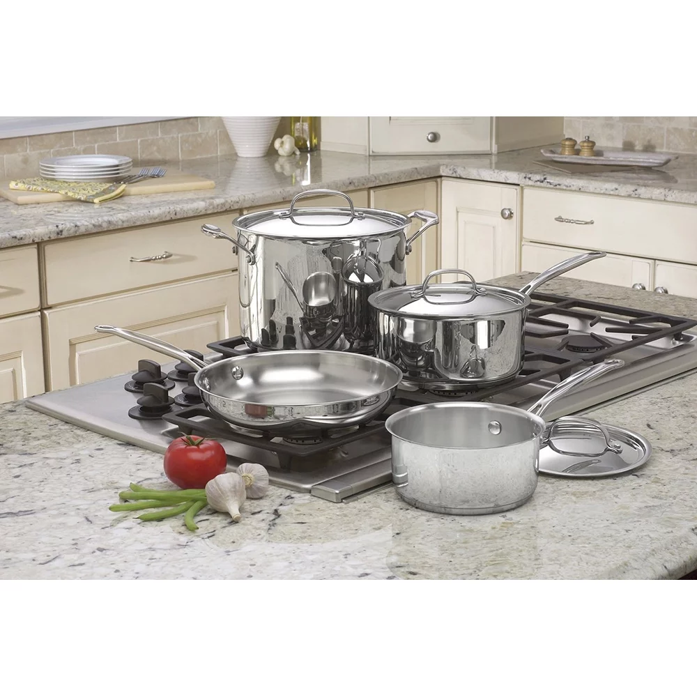 Cuisinart Chef's Classic Stainless Steel 7 Piece Cookware Set (77-7)