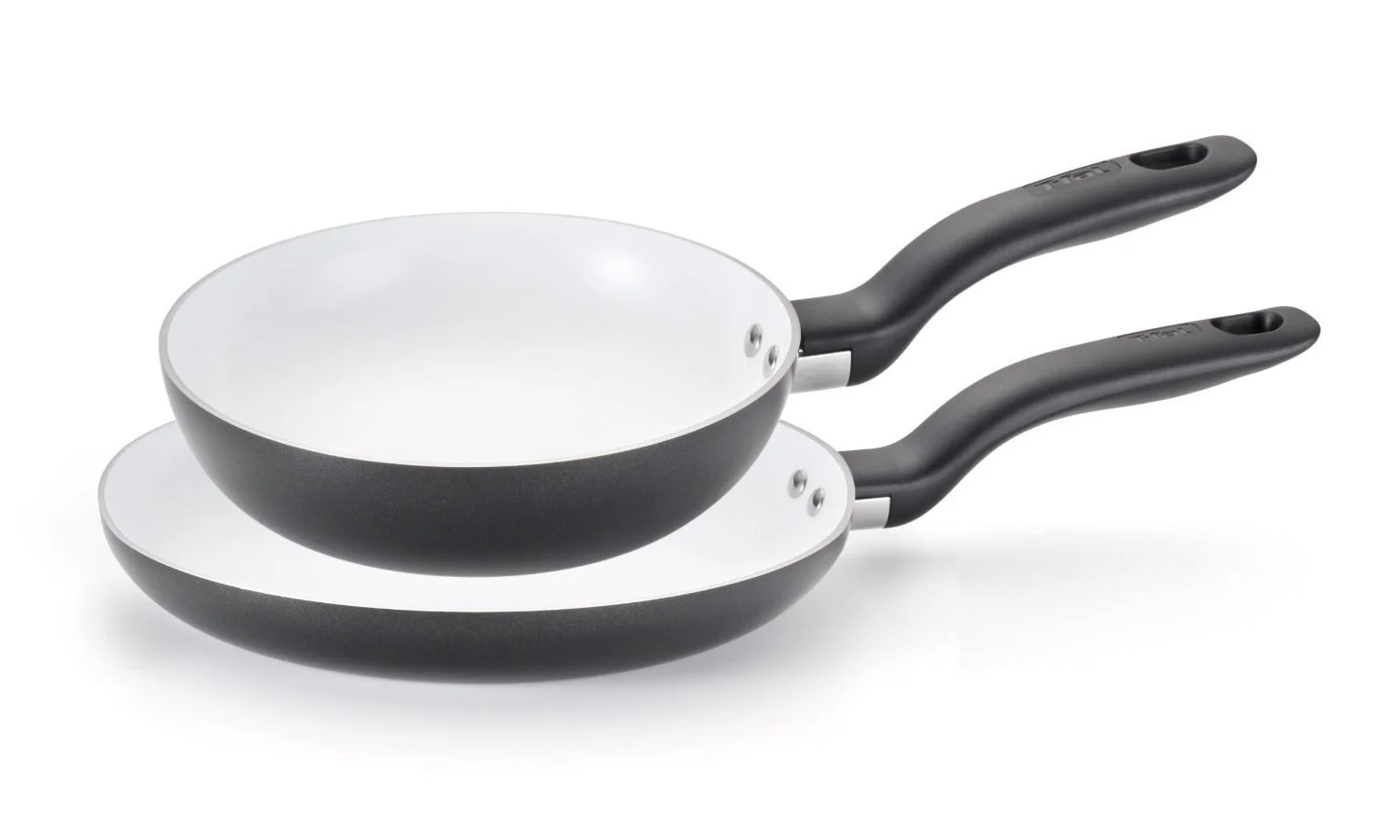 T-fal Initiatives Ceramic Cookware, 14 piece Set, Black