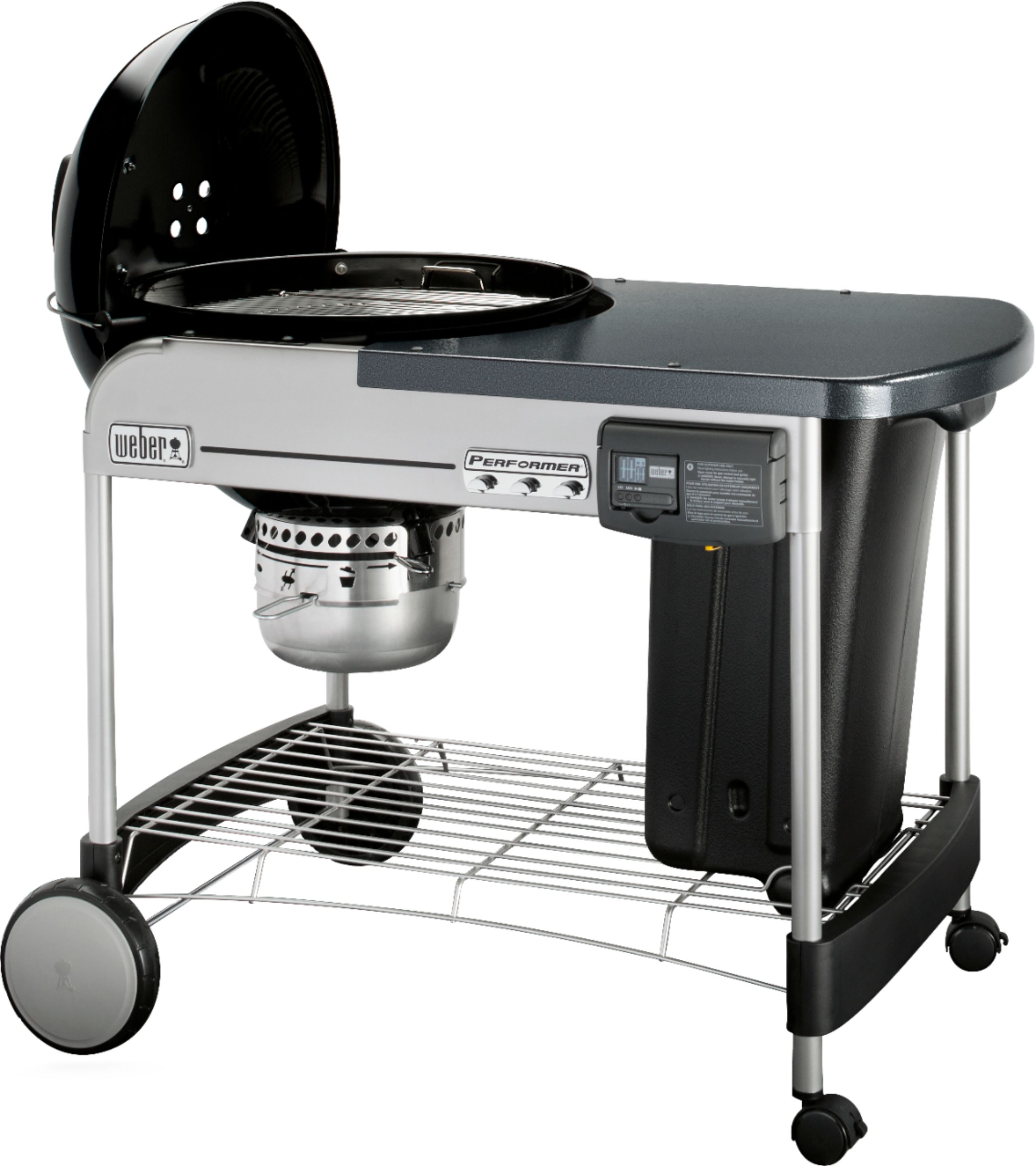 Weber - 22 in. Performer Deluxe Charcoal Grill - Black
