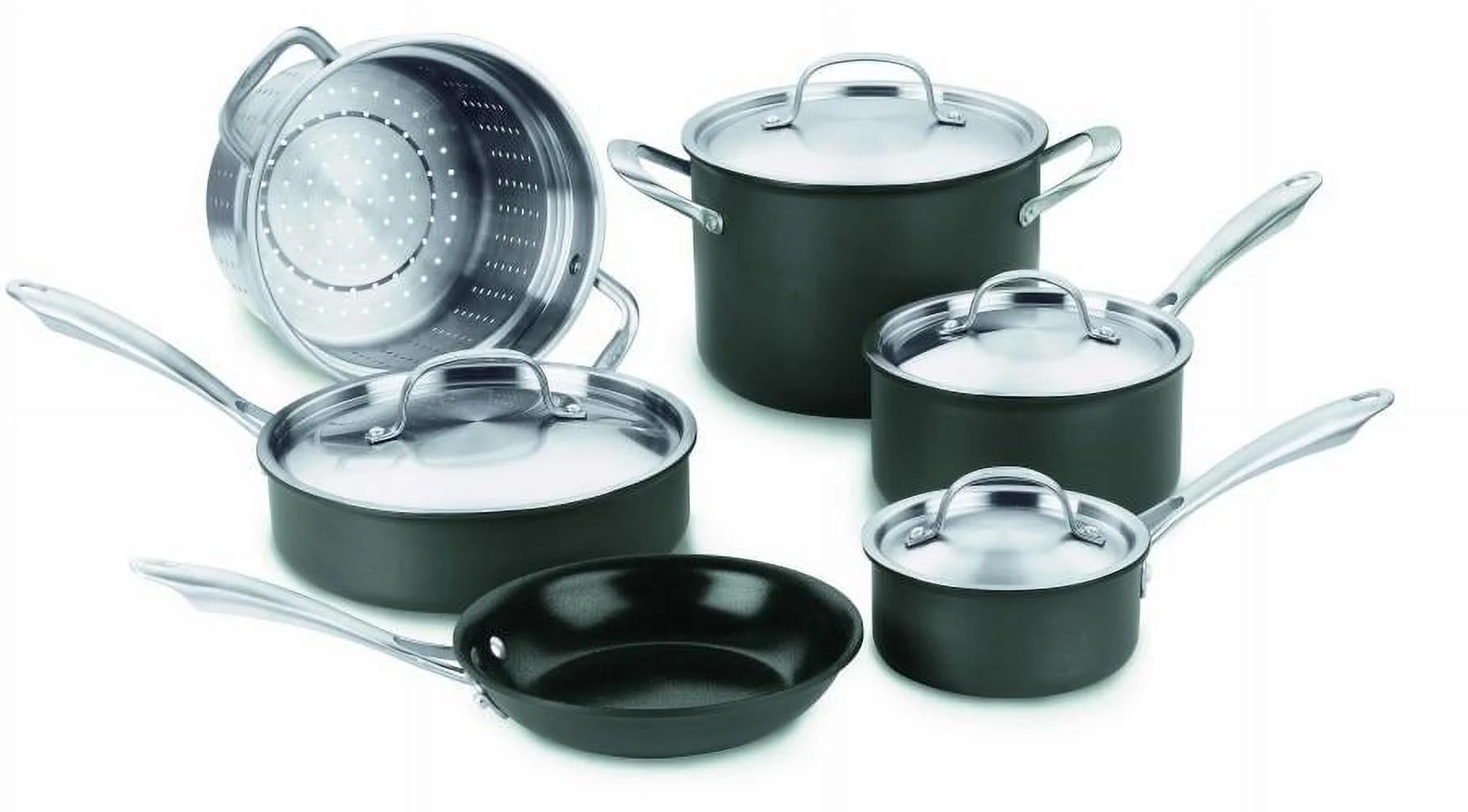 Cuisinart® GreenGourmet™ 10-Piece Cookware Set, Gray