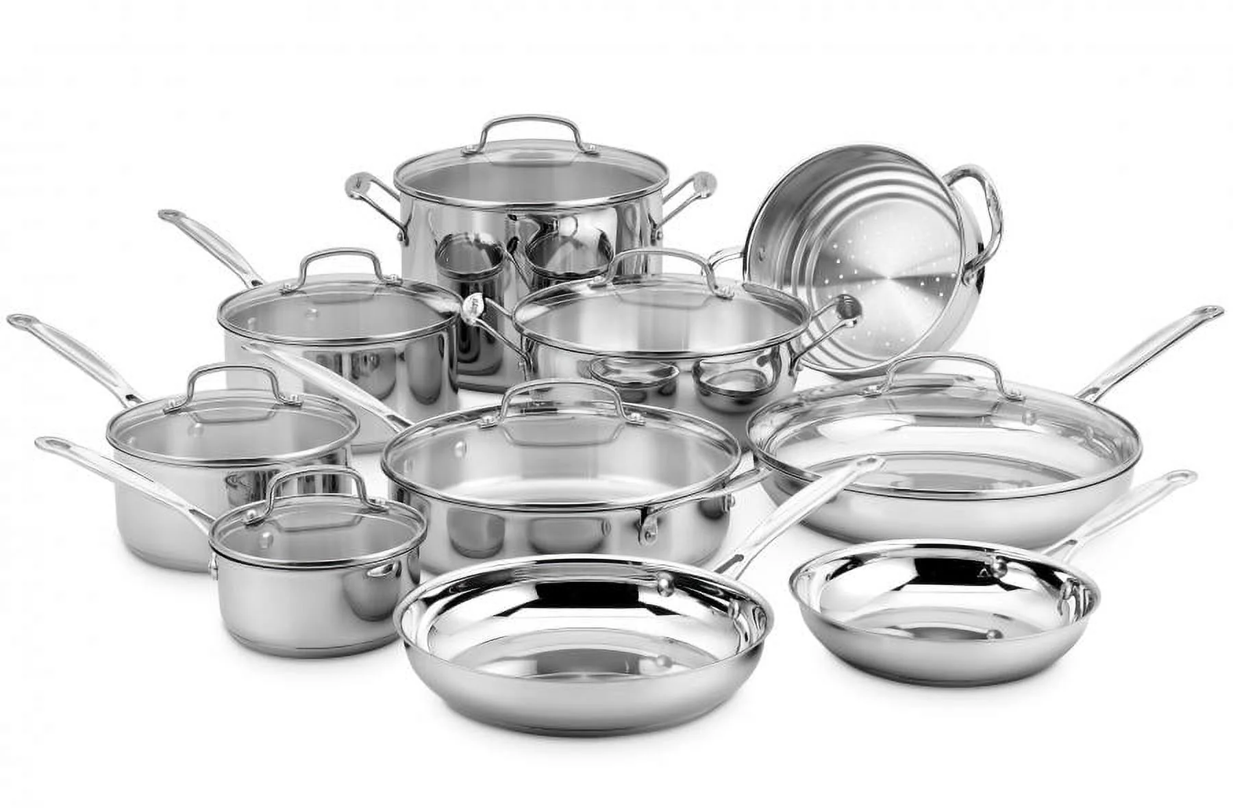 Cuisinart 17 Pieces Stainless Steel Cookware Set