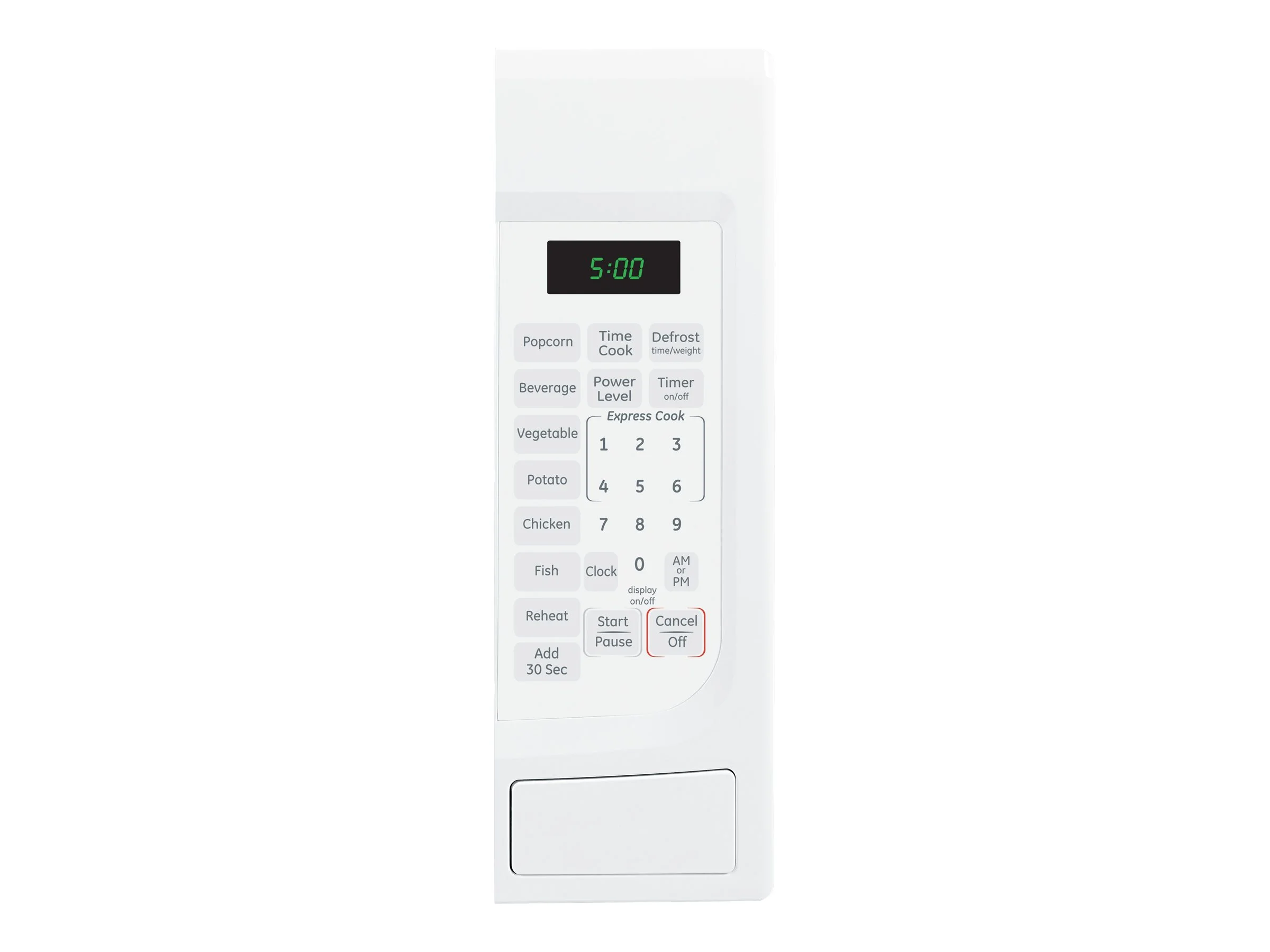 Ge 1.4 Cu. Ft. Countertop Microwave Oven, White, 1100 Watts
