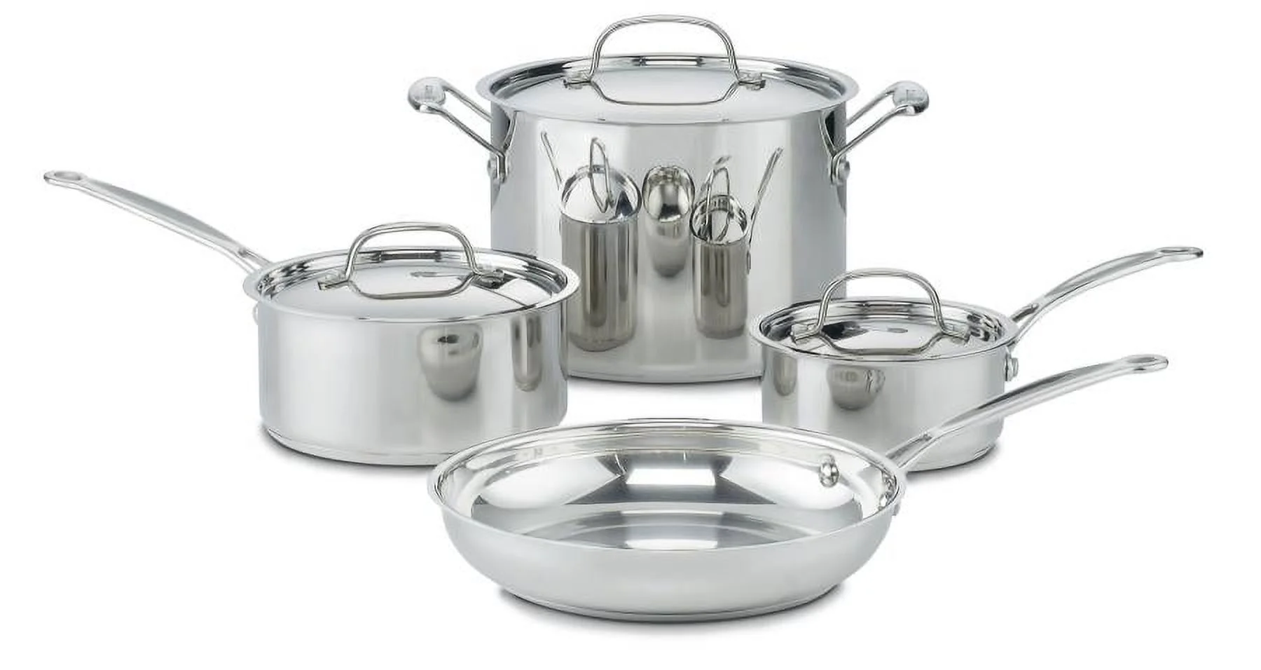 Cuisinart Chef's Classic Stainless Steel 7 Piece Cookware Set (77-7)